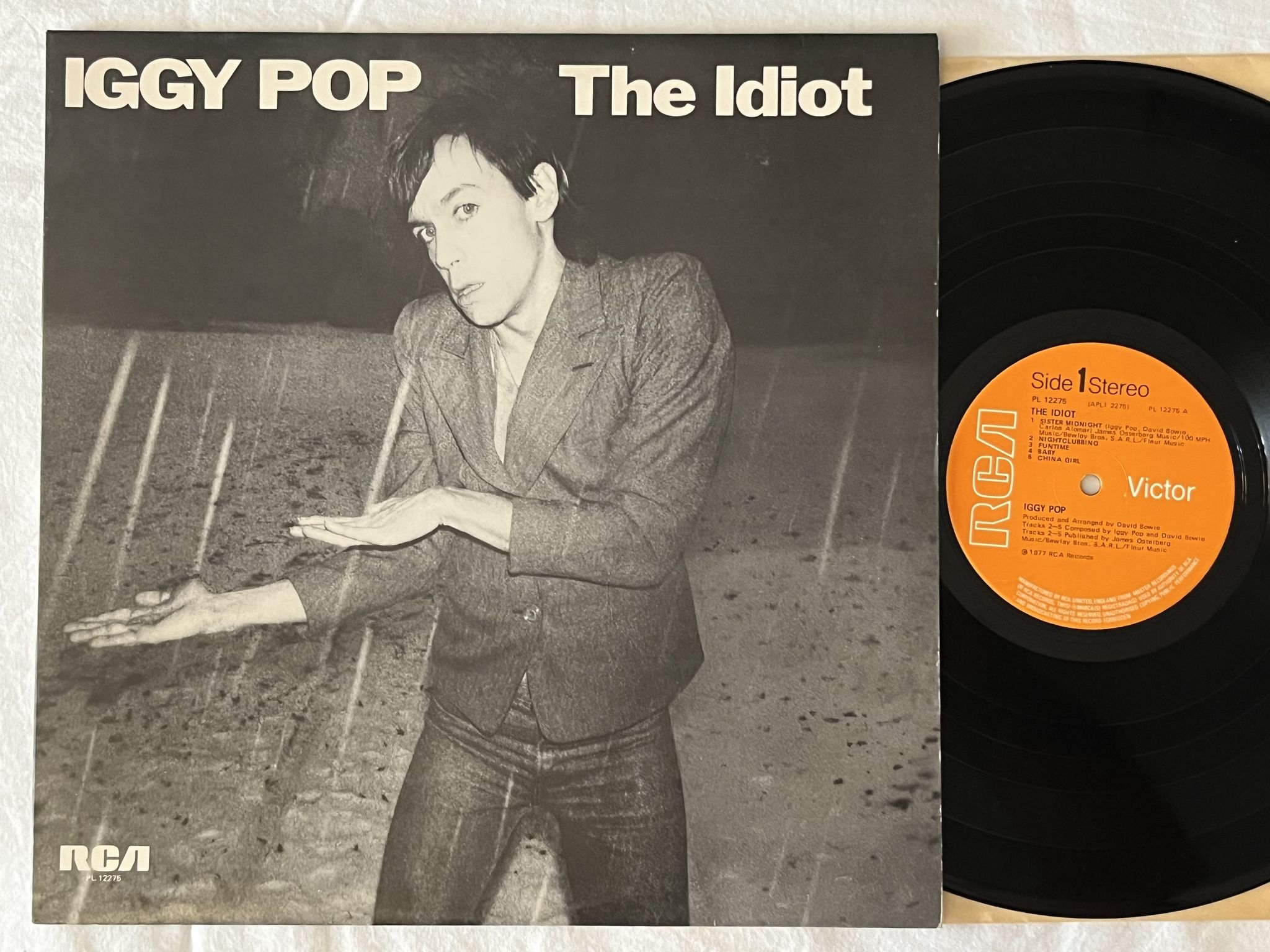 Omslagsbild för skivan IGGY POP the idiot LP -77 UK RCA PL 12275 ***CLASSIC ***