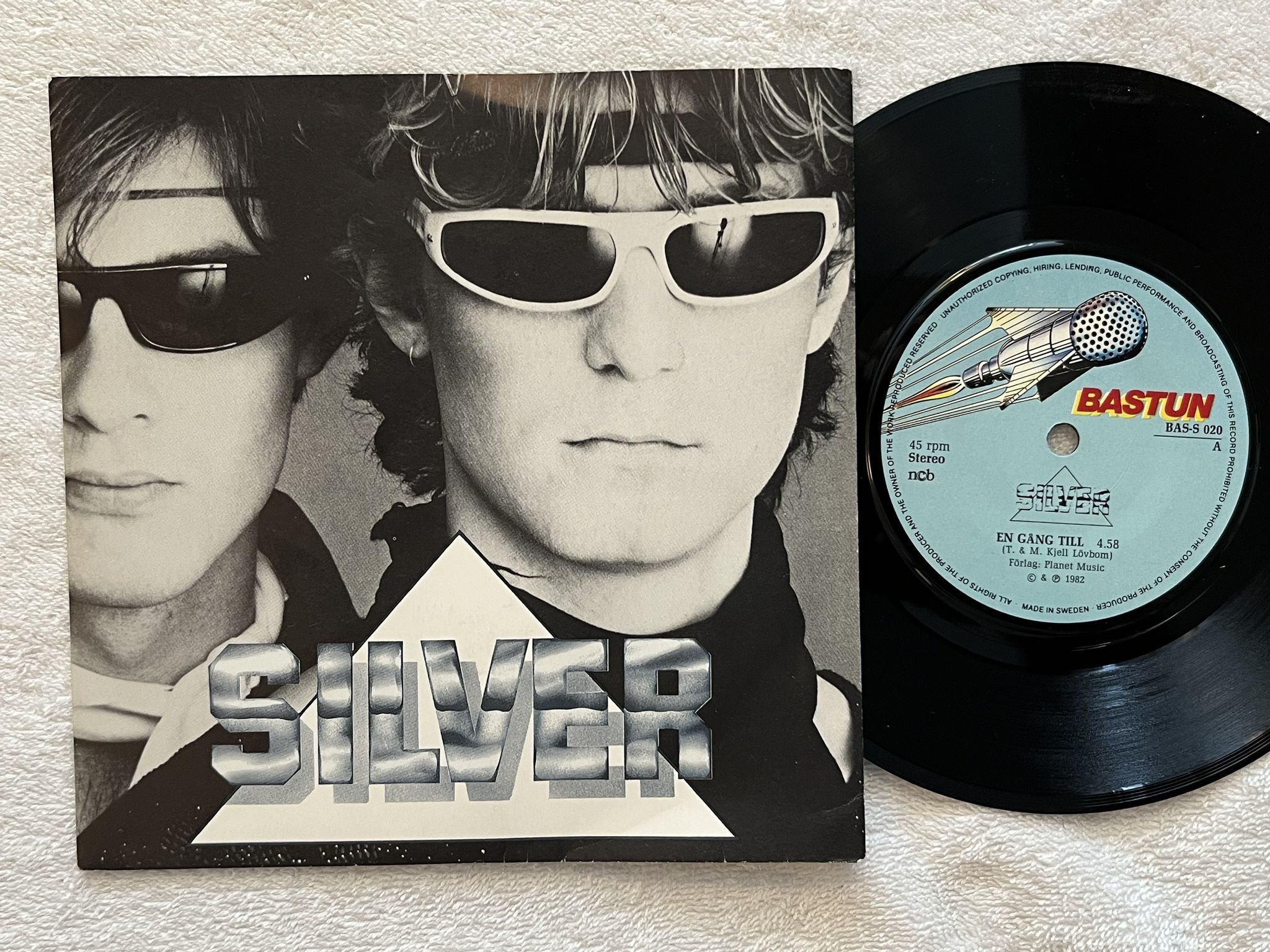 Omslagsbild för skivan SILVER en gång till 7" -82 BASTUN BAS-S 020