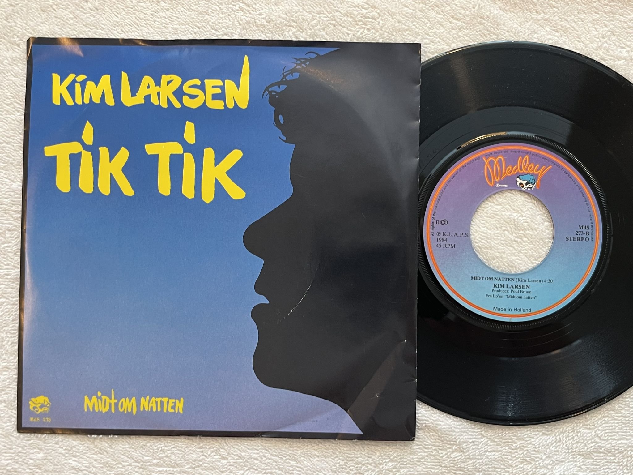 Omslagsbild för skivan KIM LARSEN tik tik 7" -84 MEDLEY MDS 273