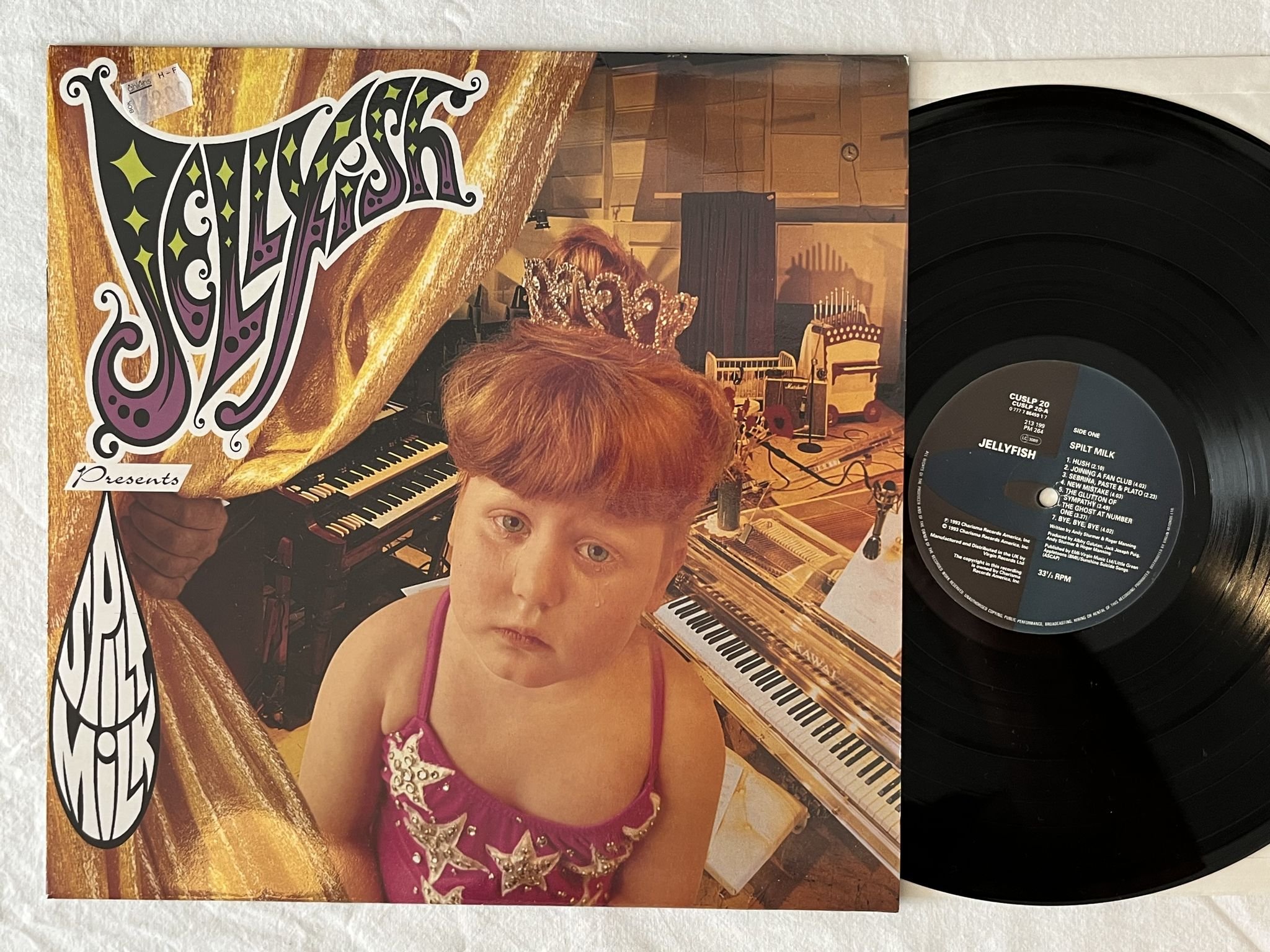 Omslagsbild för skivan JELLYFISH spilt milk LP -93 CHARISMA CUSLP 20 *** MEGA RARE ***
