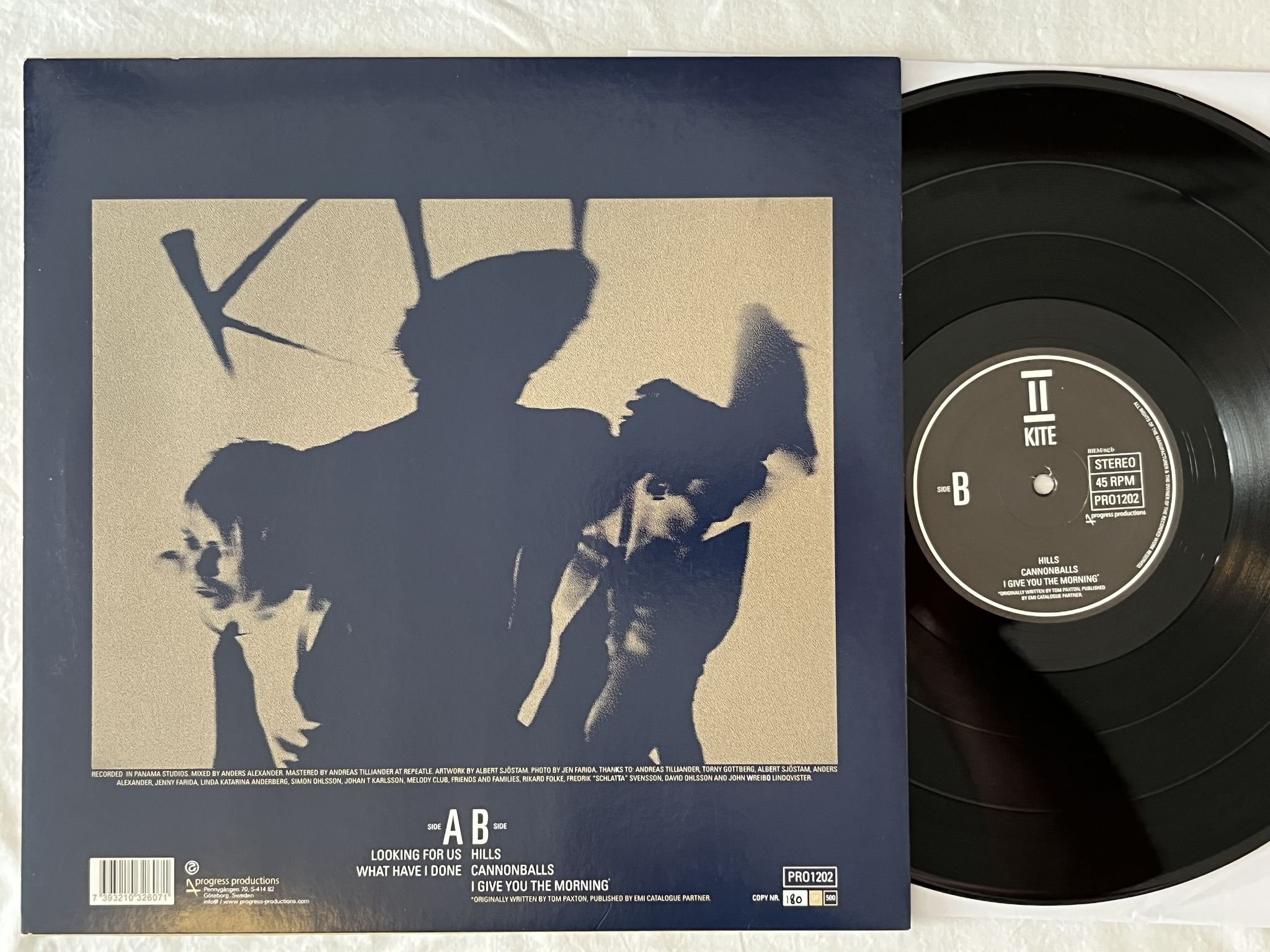 Omslagsbild för skivan KITE - II 12"ep 2009 Swe PROGRESS PRODUCTIONS PRO1202