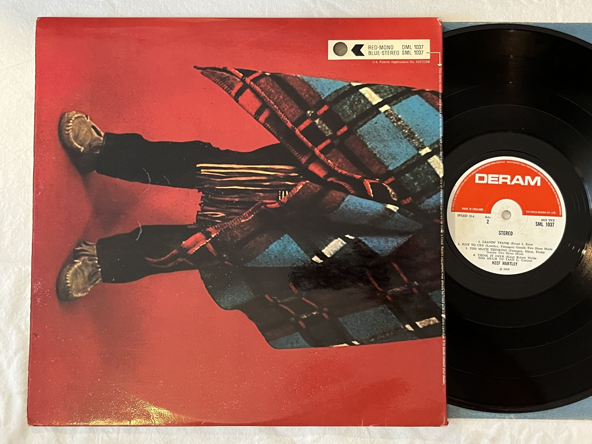 Omslagsbild för skivan KEEF HARTLEY BAND halfbreed LP -69 UK DERAM SML 1037