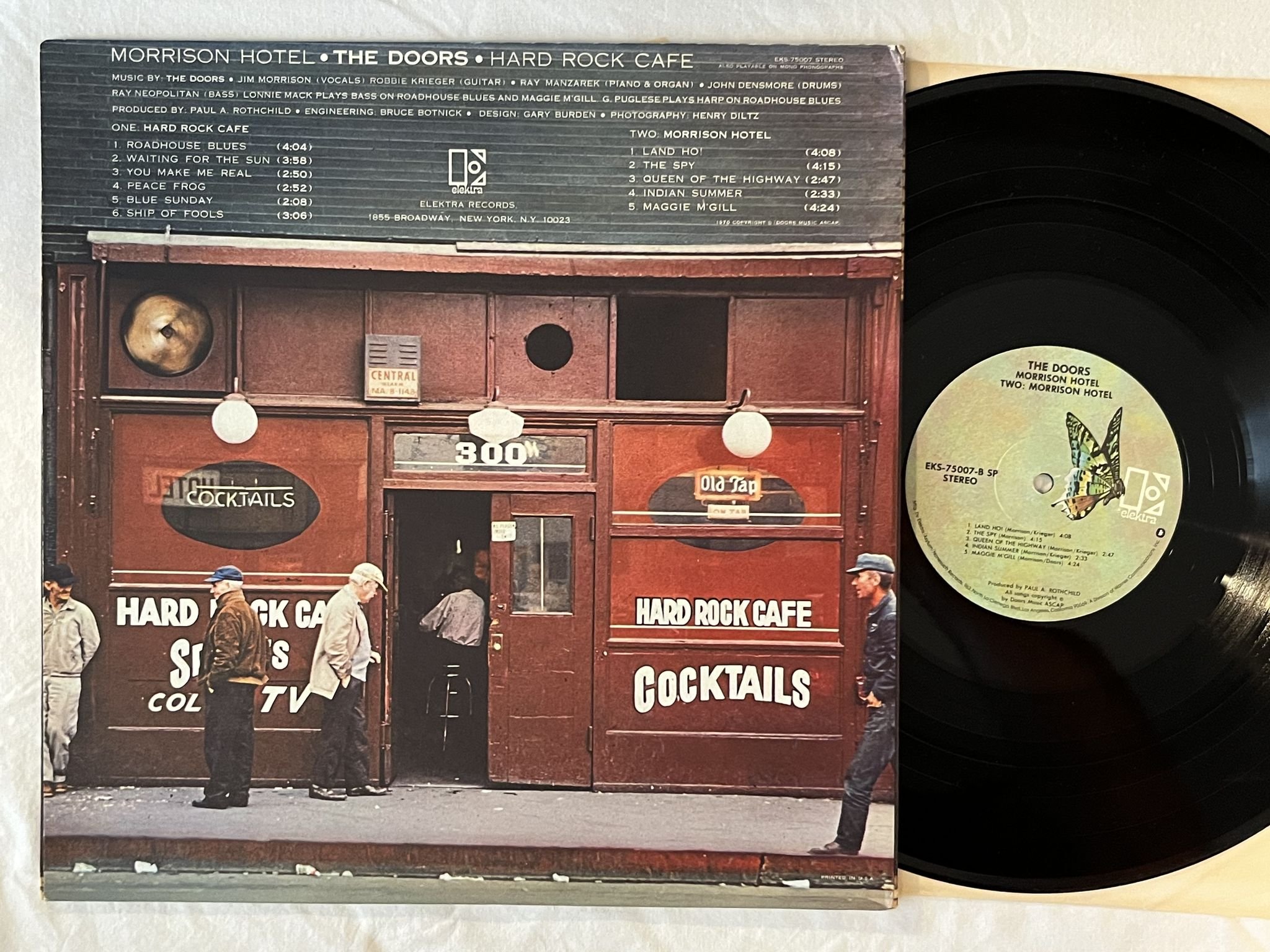 Omslagsbild för skivan THE DOORS Morrison Hotel LP US ELEKTRA EKS 75007 SP