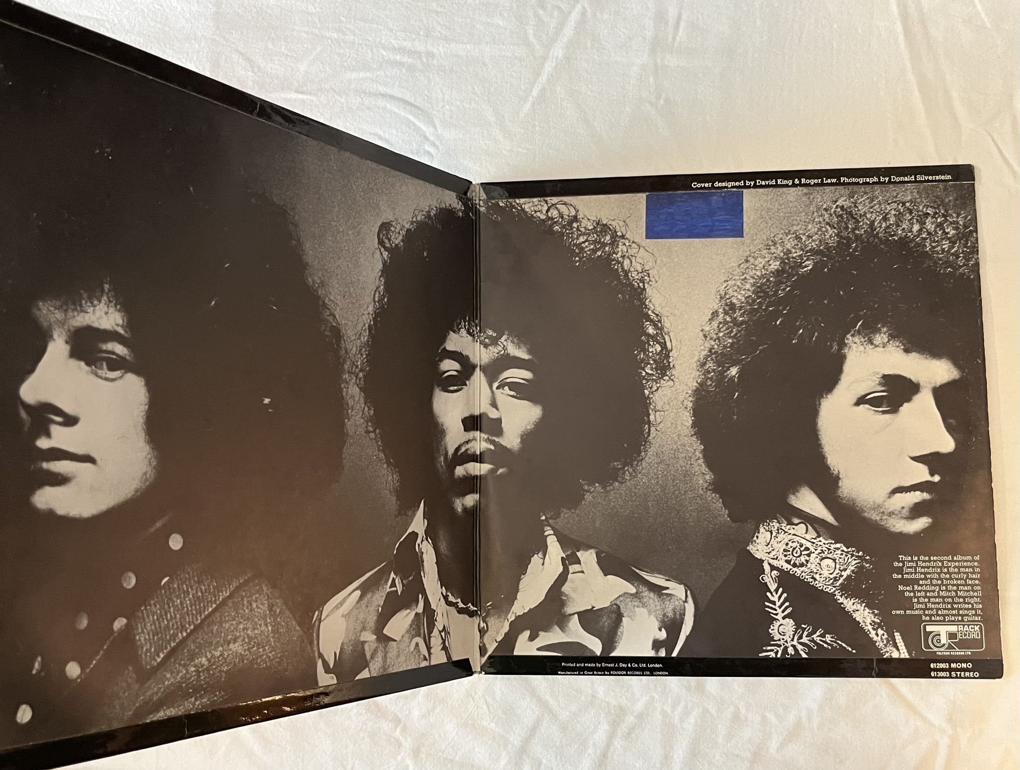 Omslagsbild för skivan THE JIMI HENDRIX EXPERIENCE axis: bold as love LP 67 UK TRACK 613003 * Classic *