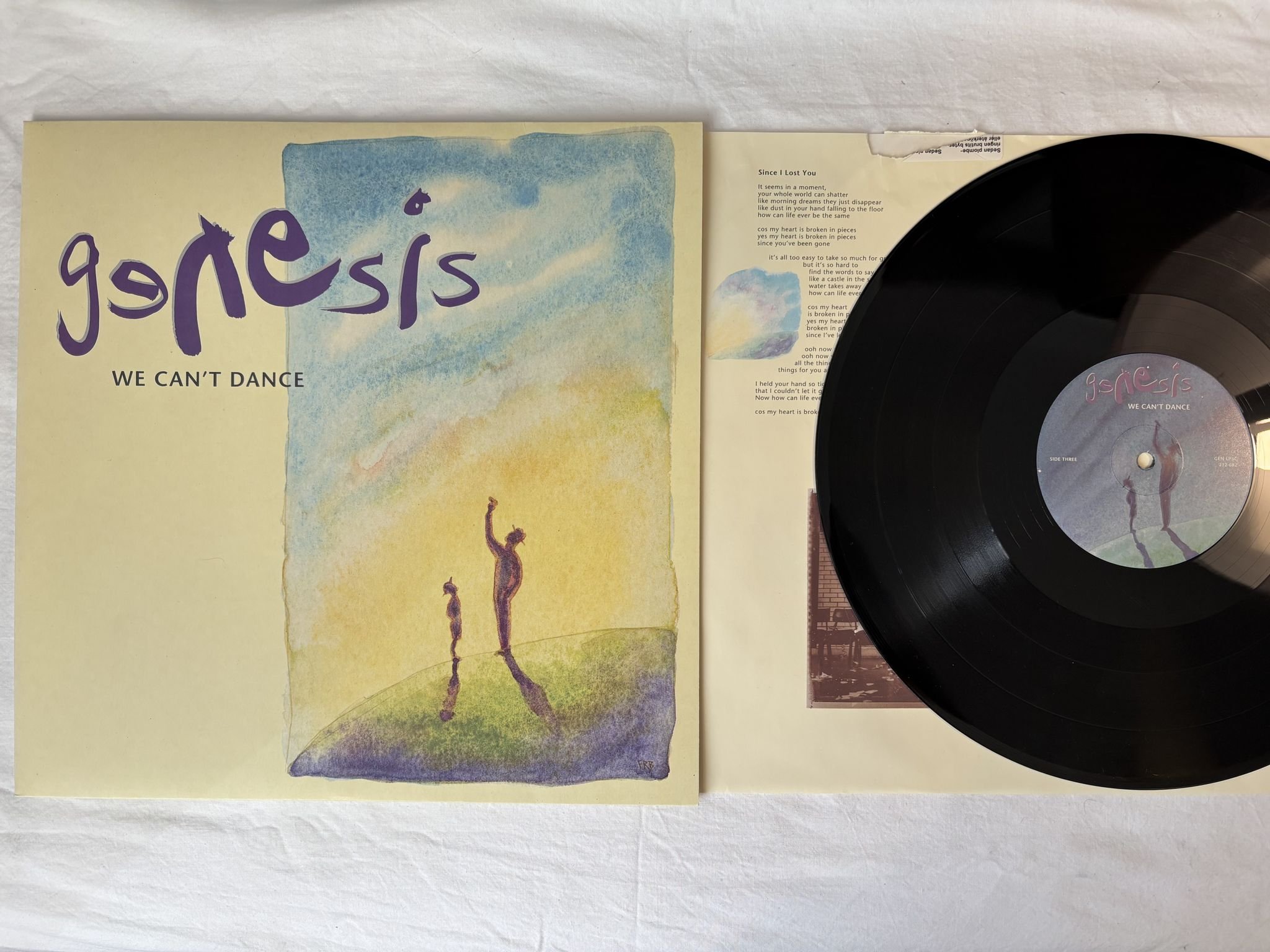 Omslagsbild för skivan GENESIS we can't dance 2xLP -91 EU VIRGIN GEN LP3