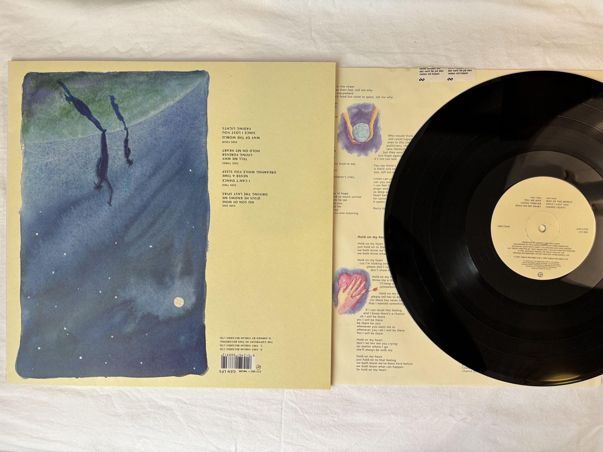 Omslagsbild för skivan GENESIS we can't dance 2xLP -91 EU VIRGIN GEN LP3