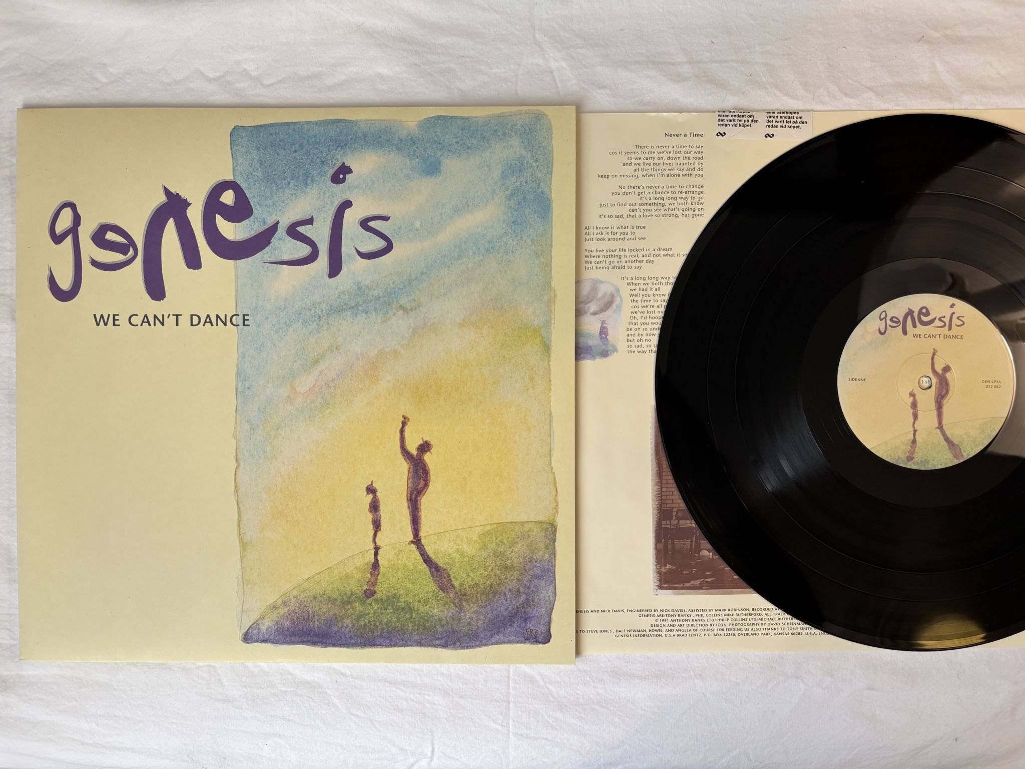 Omslagsbild för skivan GENESIS we can't dance 2xLP -91 EU VIRGIN GEN LP3