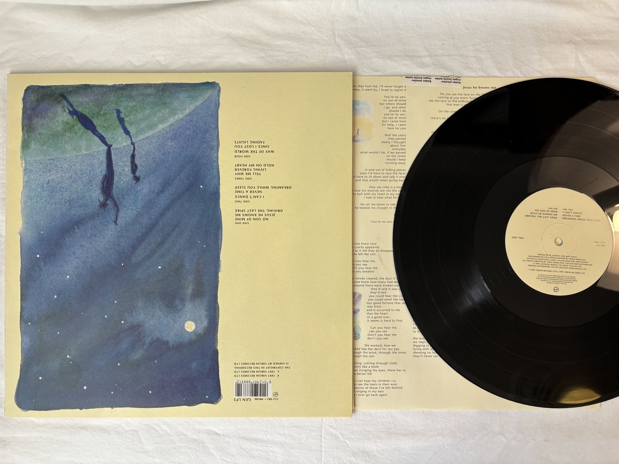 Omslagsbild för skivan GENESIS we can't dance 2xLP -91 EU VIRGIN GEN LP3