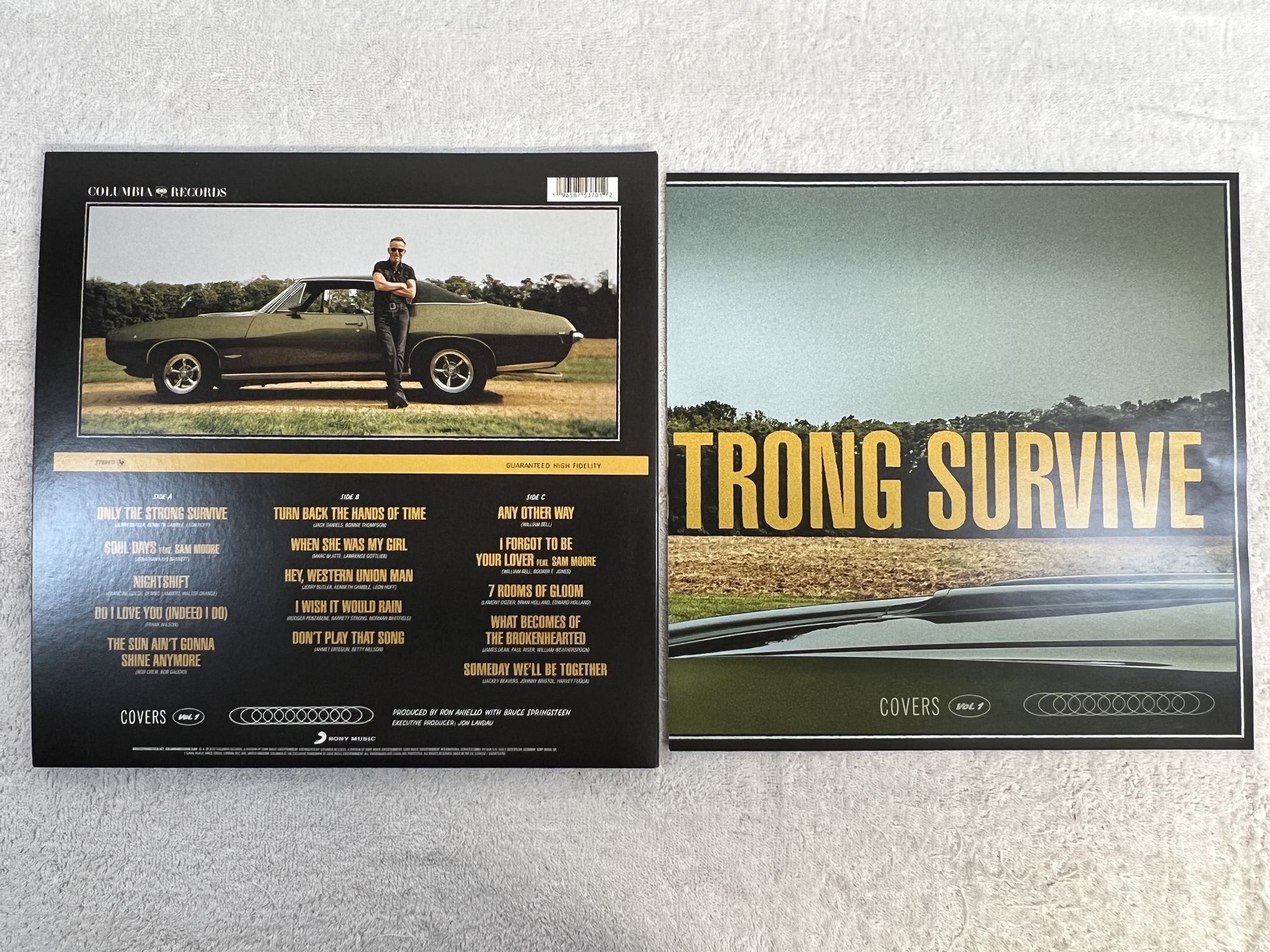 Omslagsbild för skivan BRUCE SPRINGSTEEN Only The Strong Survive 2xLP 2022 SONY MUSIC 19658753701