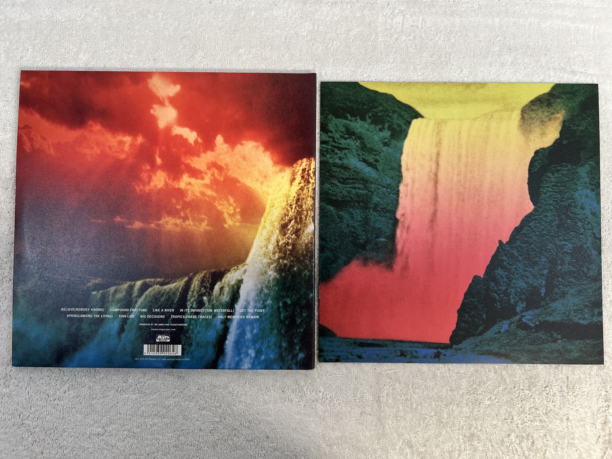 Omslagsbild för skivan MY MORNING JACKET the waterfall 2xLP 2015 ATO ATO0276LP