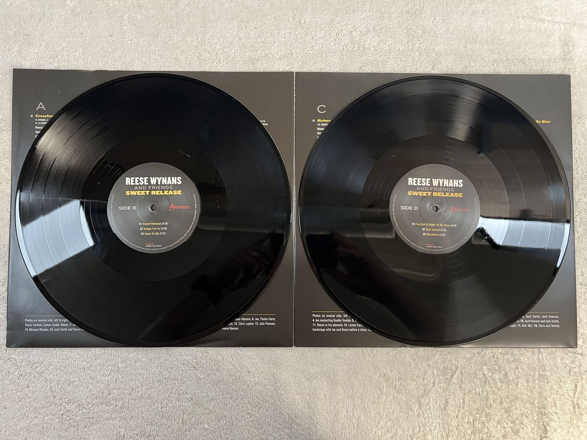 Omslagsbild för skivan Reese Wynans And Friends – Sweet Release 2xLP 2019 PROVOGUE PRD75761