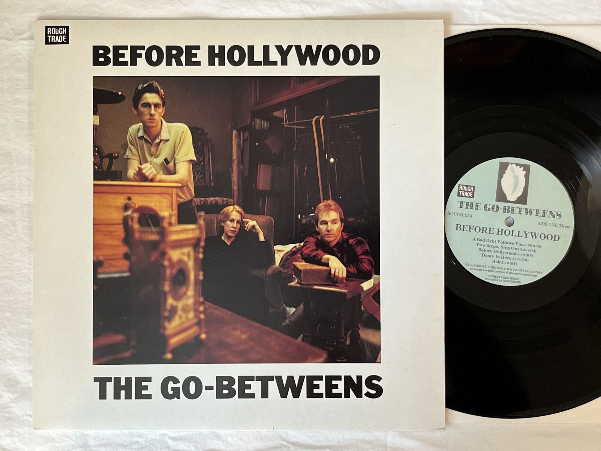 Omslagsbild för skivan THE GO-BETWEENS before Hollywood LP -83 UK ROUGH TRADE ROUGH 54
