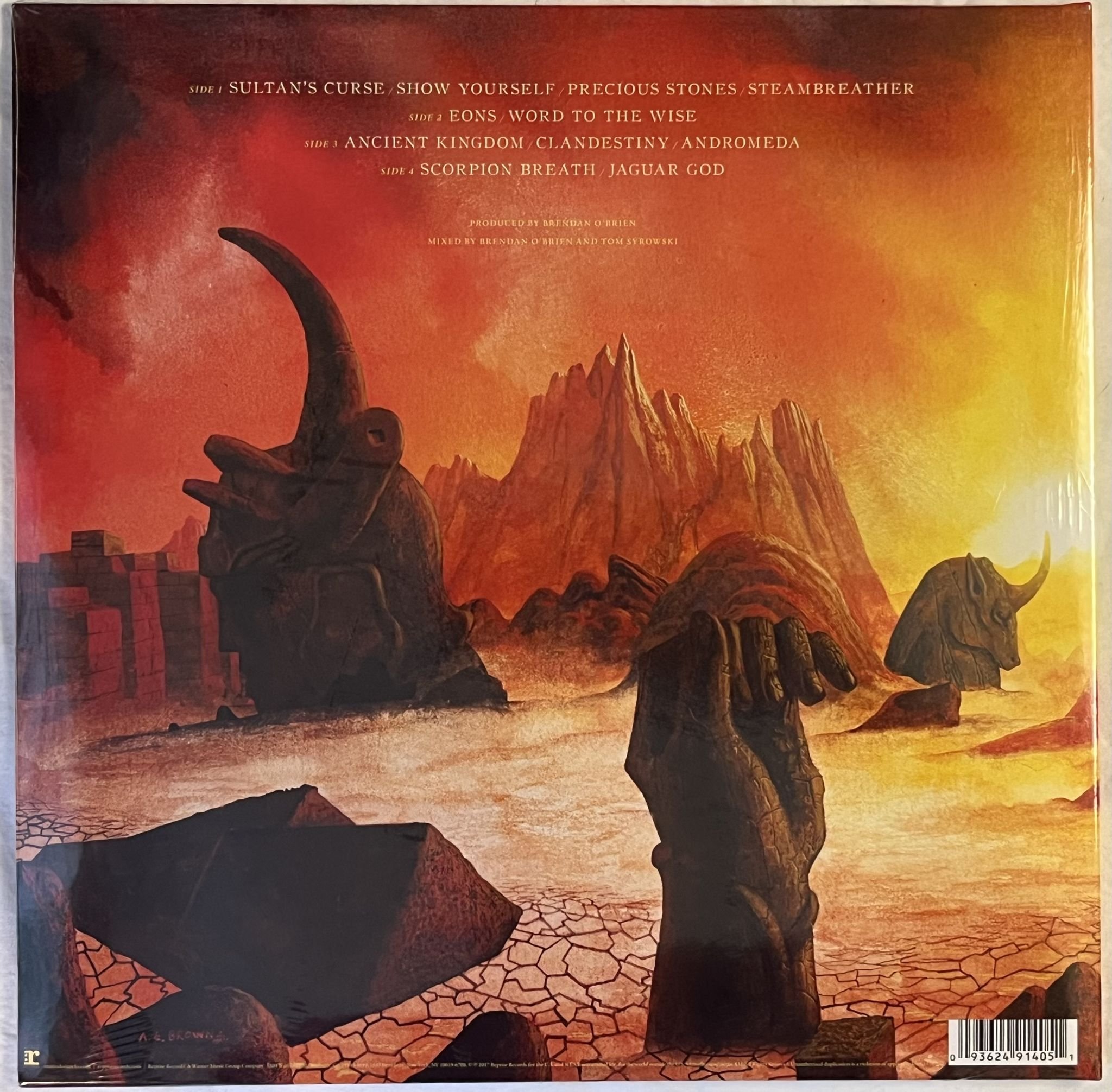 Omslagsbild för skivan MASTODON Emperor Of Sand 2xLP 2017 US REPRISE 5597921 *Color-In Jacket Bundle*