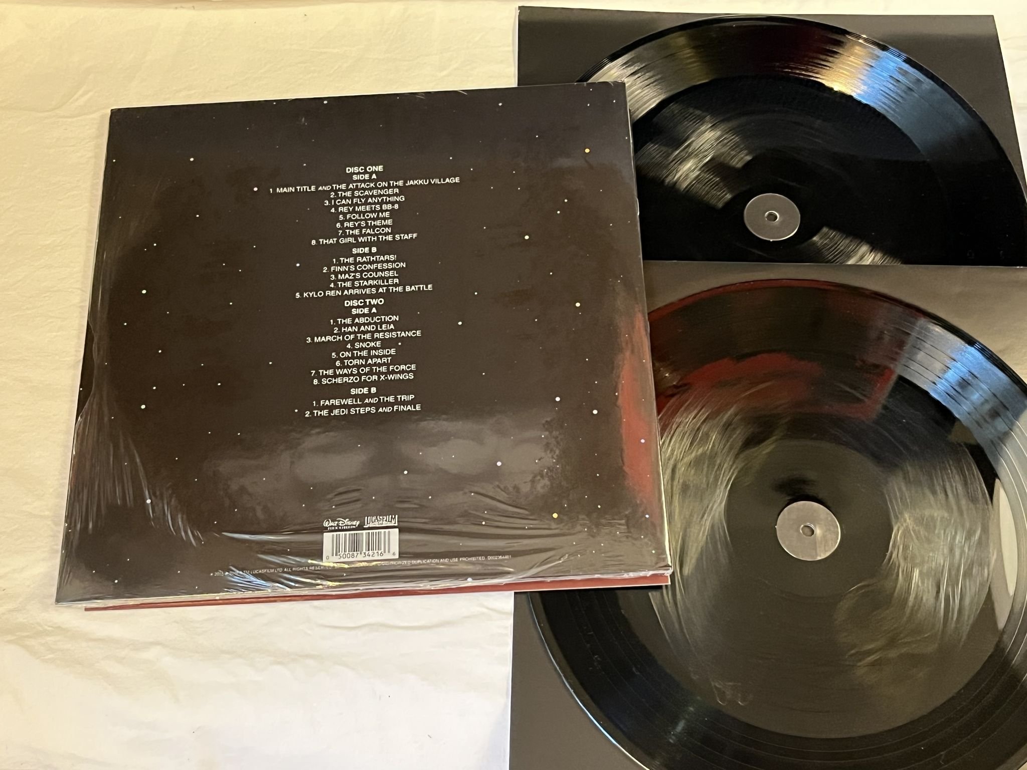 Omslagsbild för skivan JOHN WILLIAMS Star Wars: The Force Awake LP 2016 LUCASFILM LTD D002364401