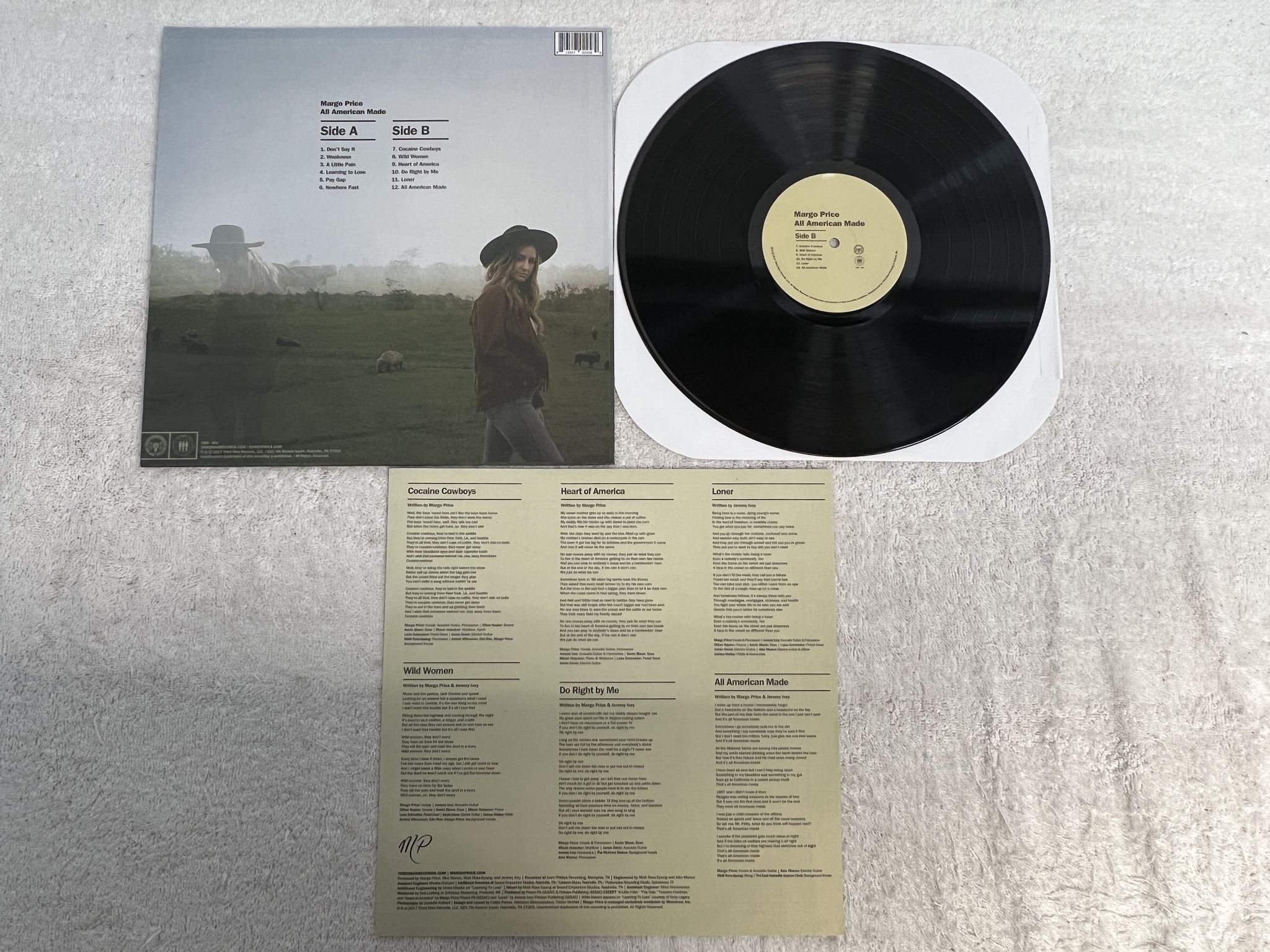 Omslagsbild för skivan MARGO PRICE All American Made LP 2017 THIRD MAN TMR 482