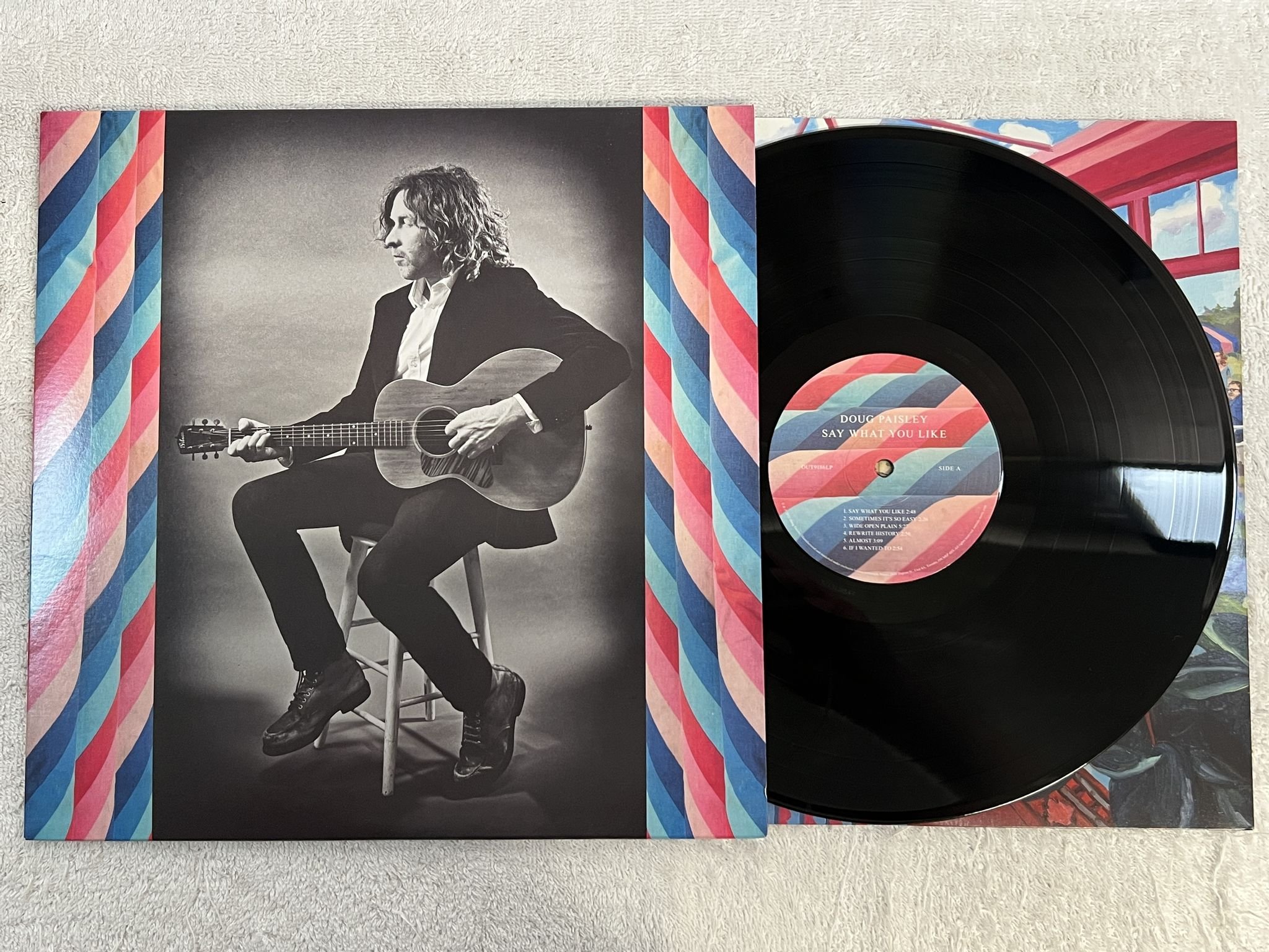 Omslagsbild för skivan DOUG PAISLEY Say What You Like LP 2023 OUTSIDE MUSIC OUT9186LP