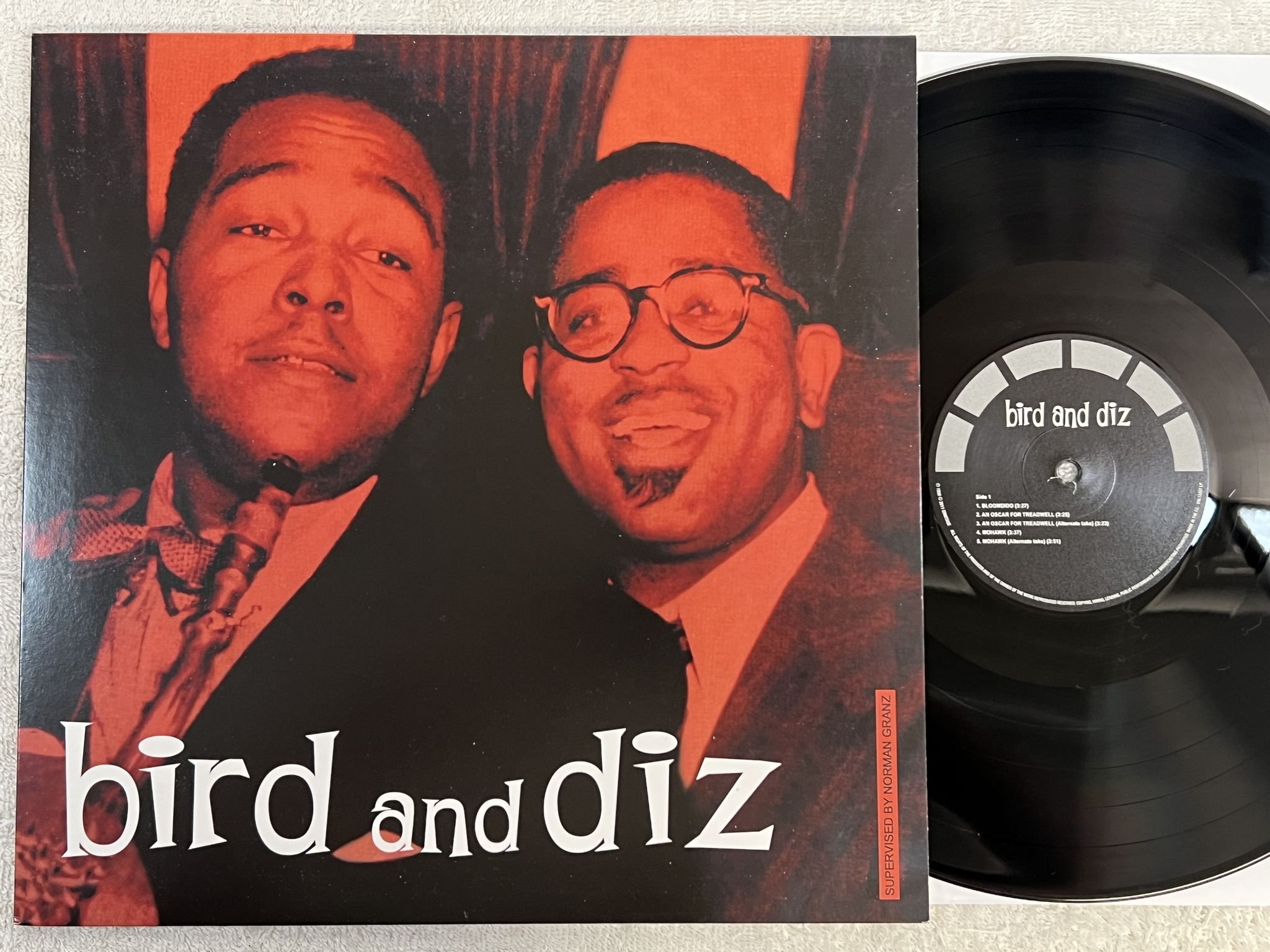 Omslagsbild för skivan Charlie Parker / Dizzy Gillespie – Bird And Diz LP 2011 Ita STUDIO MEDIA