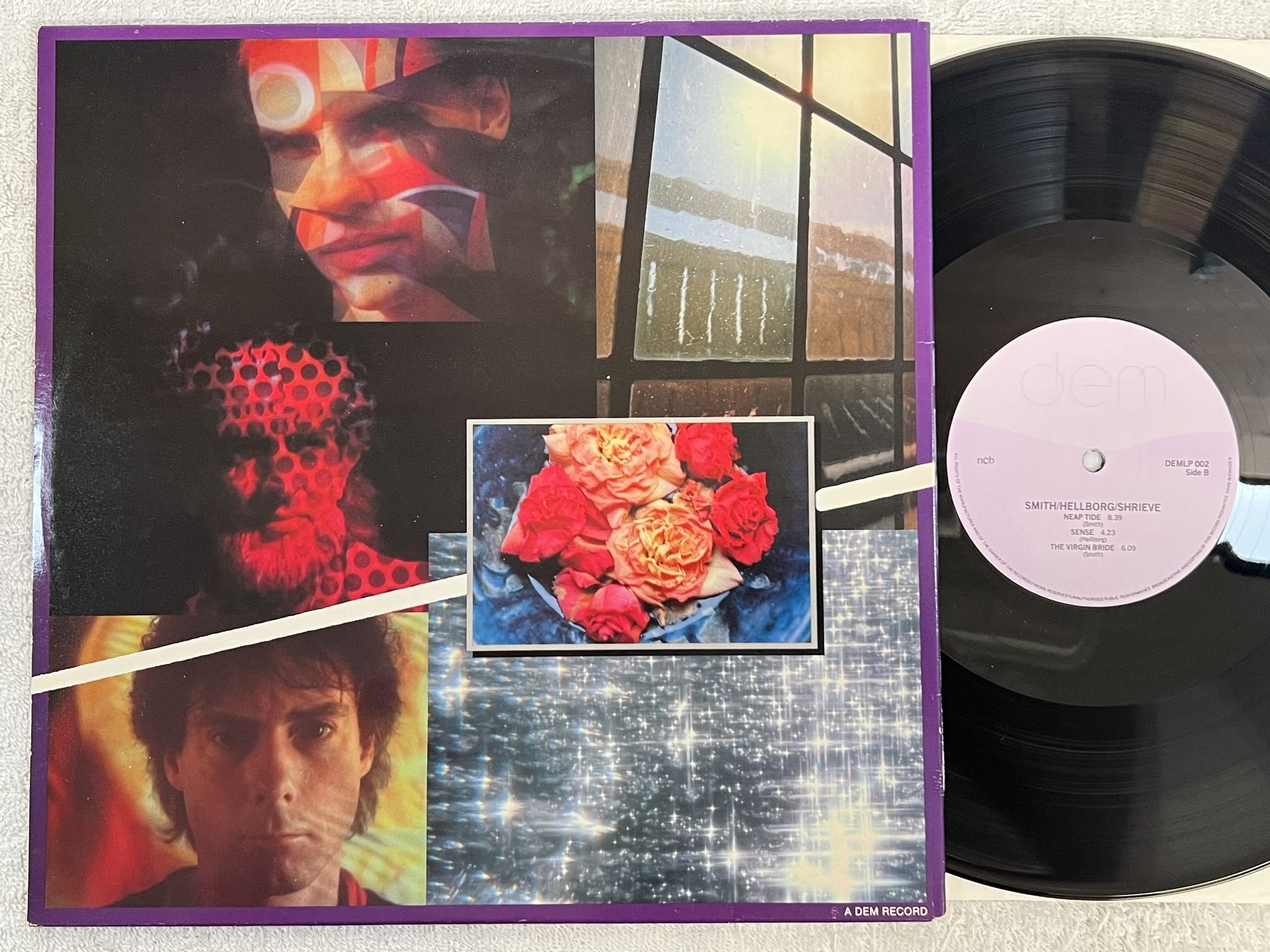 Omslagsbild för skivan SMITH / HELLBORG / SHRIEVE All Our Steps… LP -83 Swe DAY EIGHT DEM LP 002