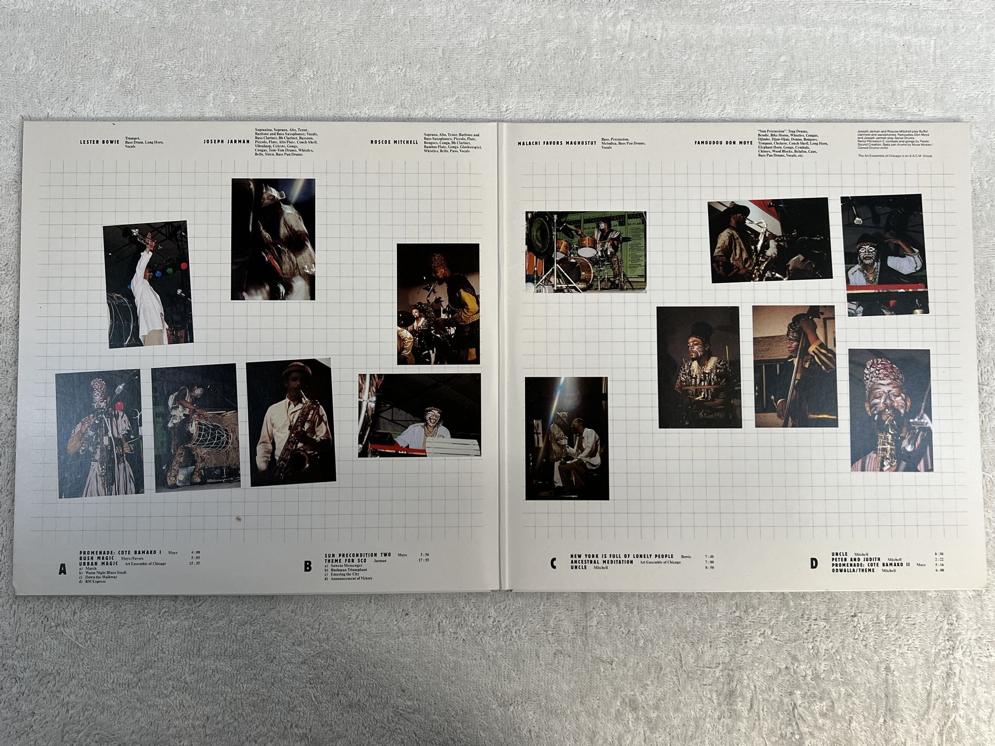 Omslagsbild för skivan The Art Ensemble Of Chicago – Urban Bushmen 2xLP -82 ECM ECM 1211/12