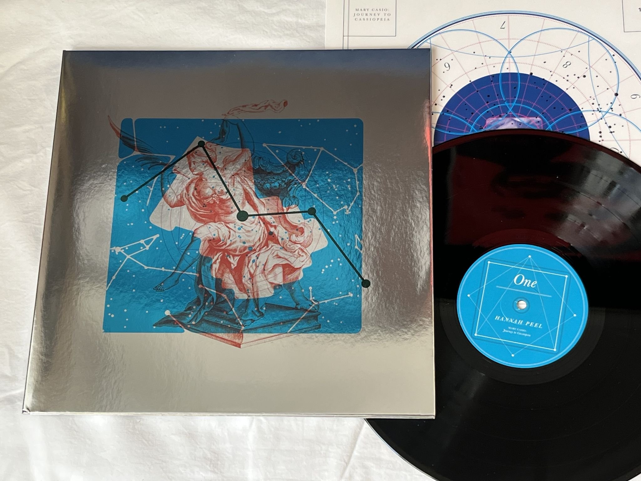 Omslagsbild för skivan HANNAH PEEL Mary Casio: Journey To Cassiopeia LP 2017 UK MY OWN PLEASURE MOP08V