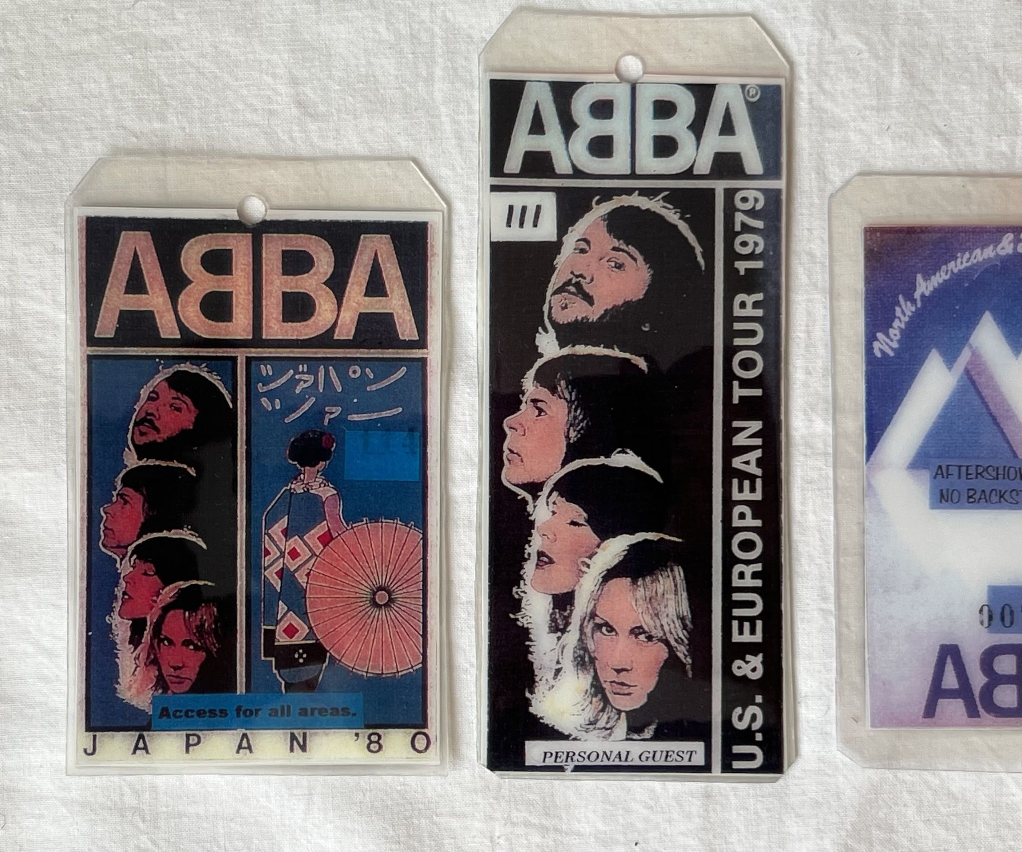 Omslagsbild för skivan ABBA backstage cards Japan '80 / Wembley '79 / US & Europe -79