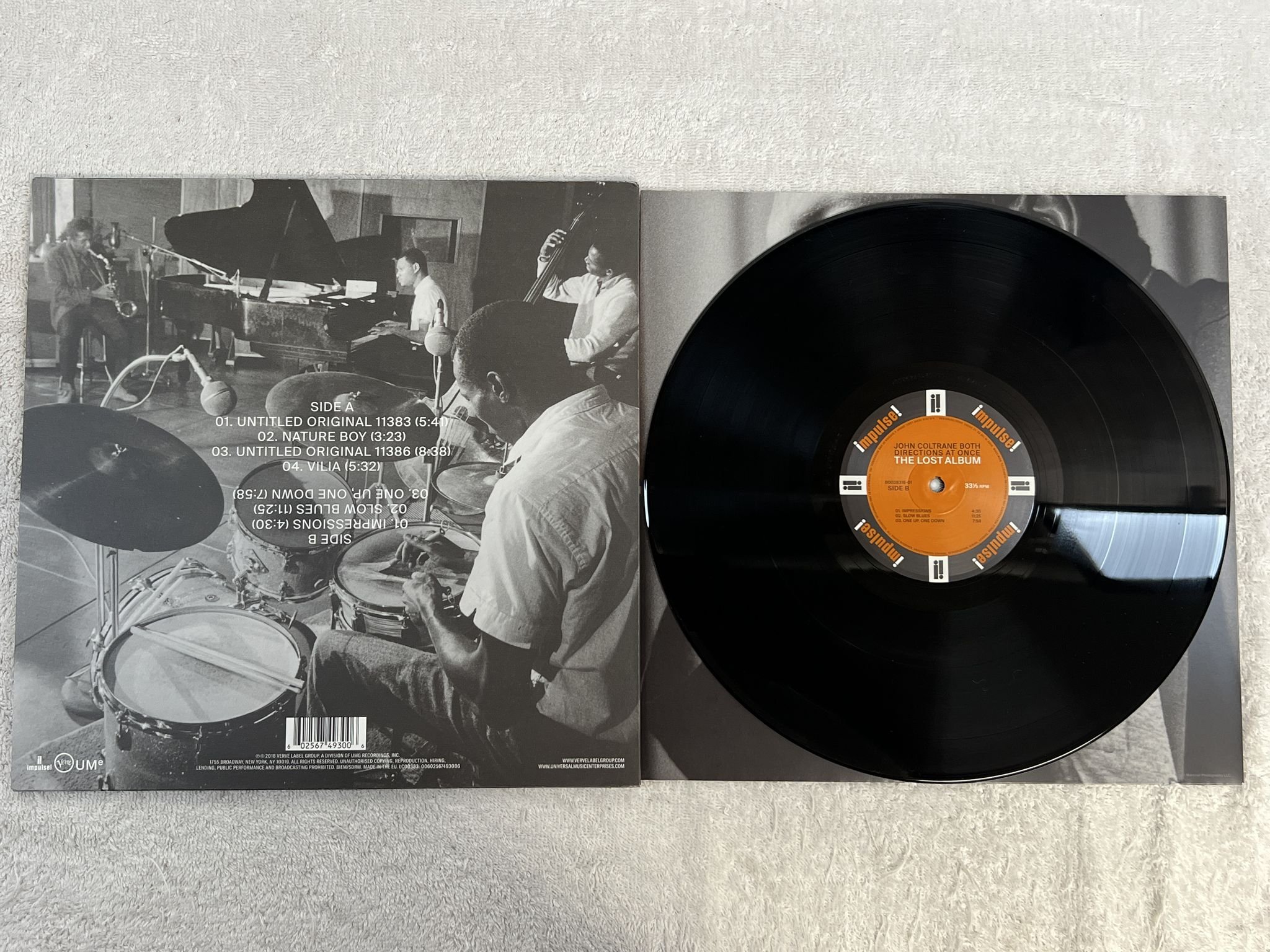 Omslagsbild för skivan JOHN COLTRANE Both Directions At Once LP 2018 impulse! 00602567493006