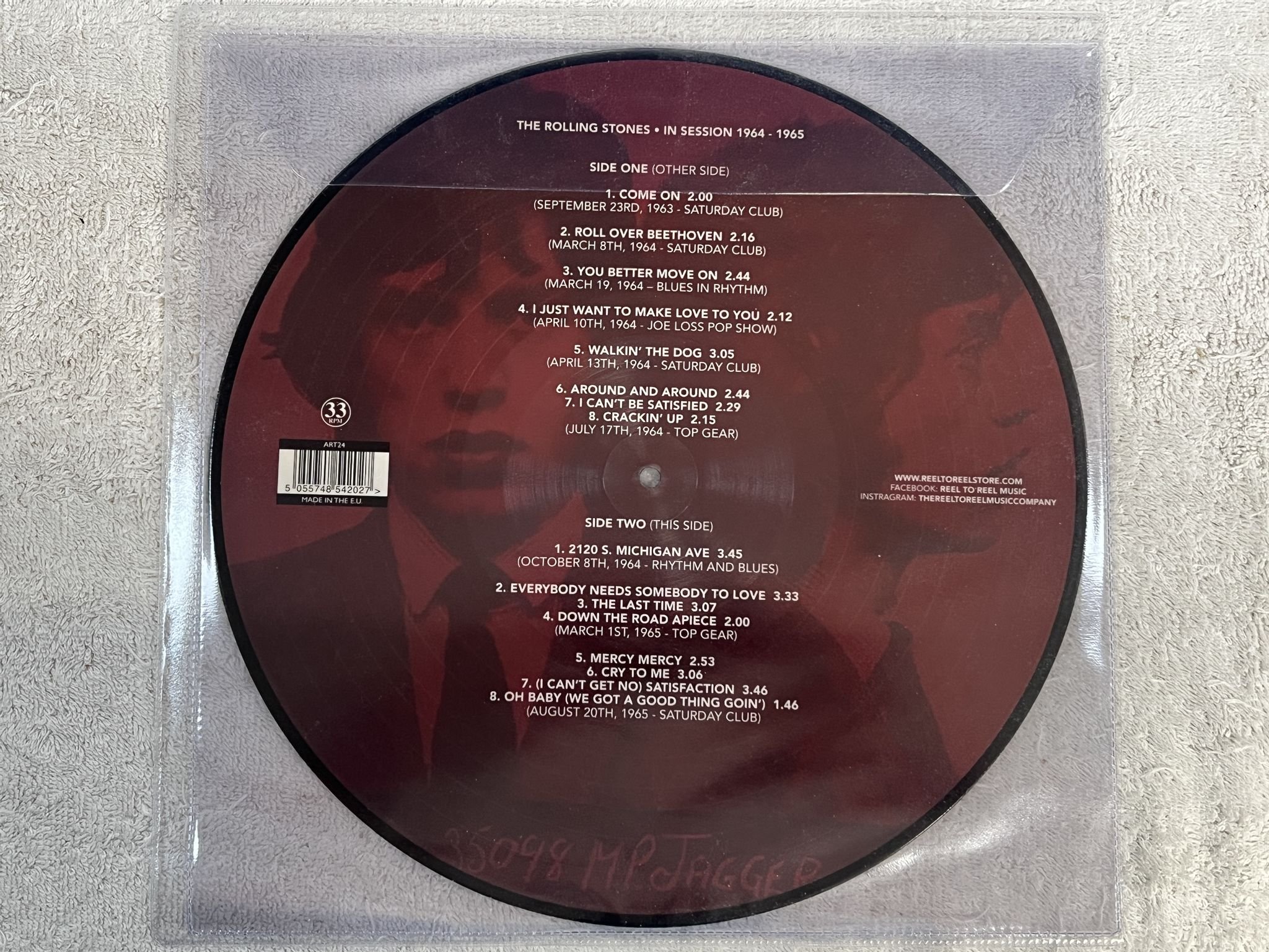 Omslagsbild för skivan THE ROLLING STONES In Session 1964 - 1965 LP Picture disc ART24