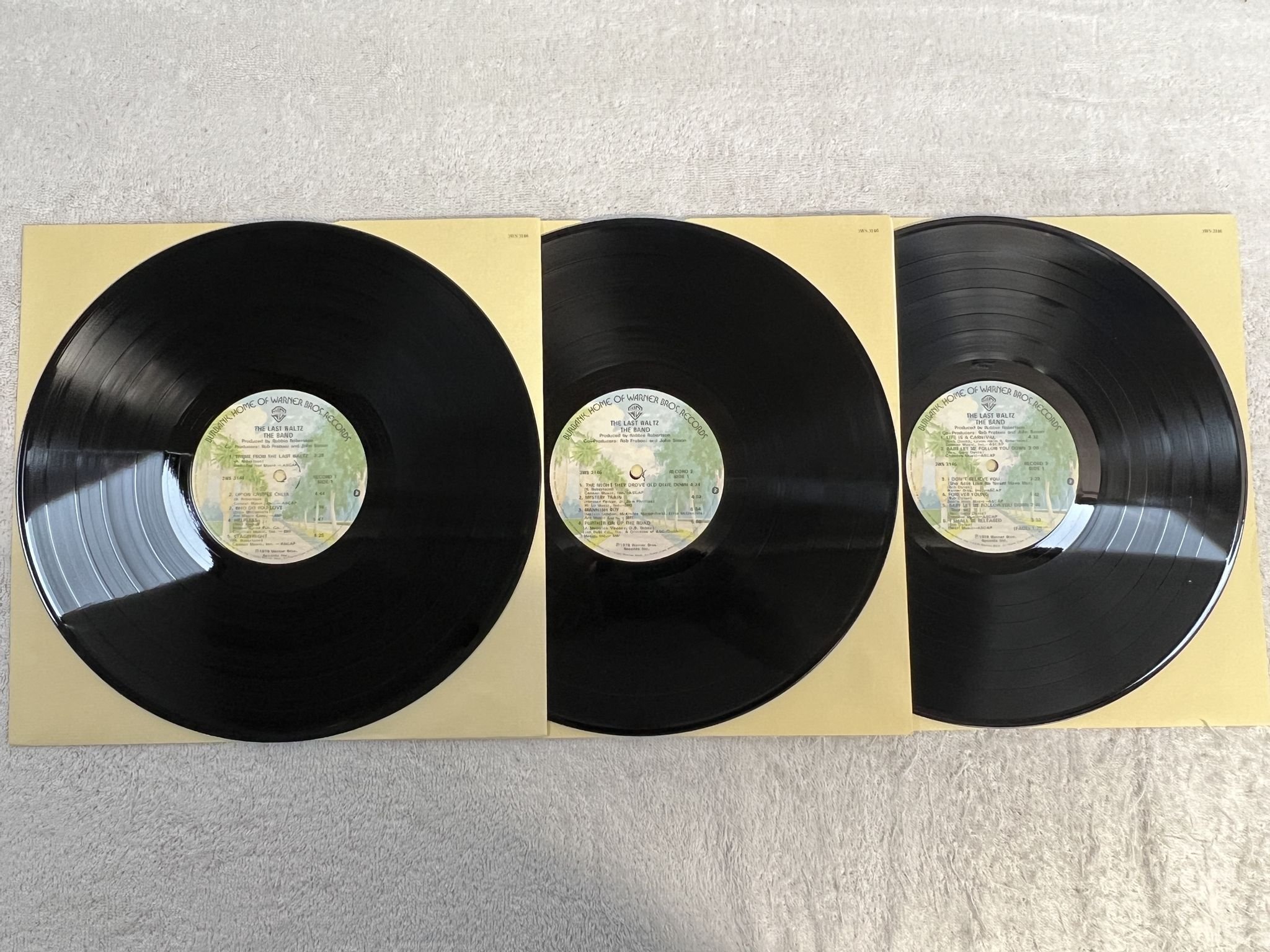 Omslagsbild för skivan THE BAND the last waltz 3xLP -78 US WARNER BROS 3WS 3146