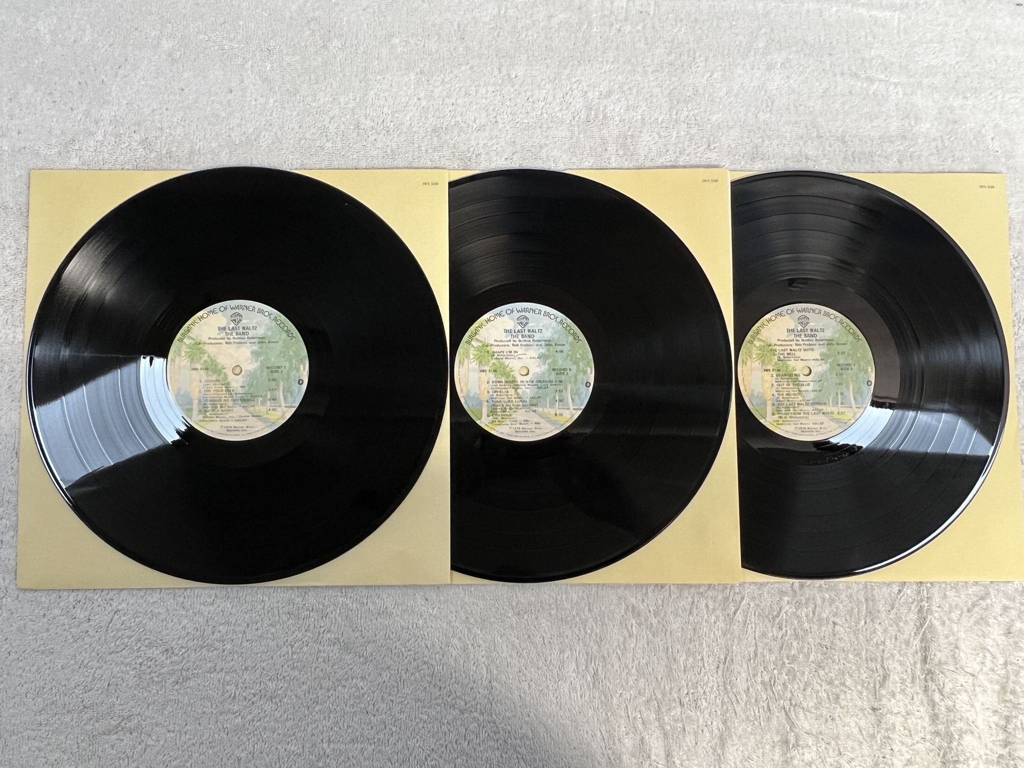 Omslagsbild för skivan THE BAND the last waltz 3xLP -78 US WARNER BROS 3WS 3146