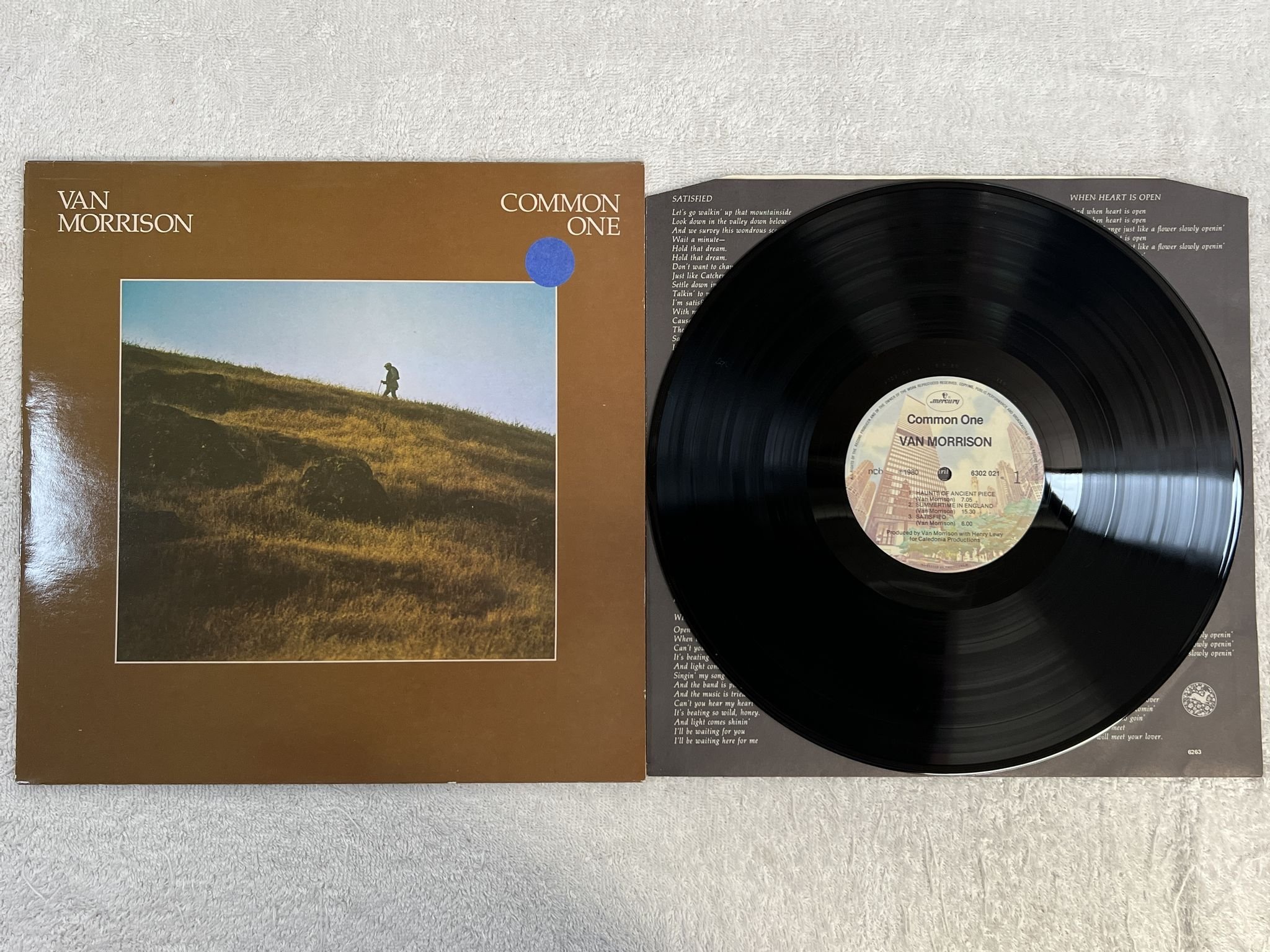 Omslagsbild för skivan VAN MORRISON common one LP ncb WARNER BROS 6302021