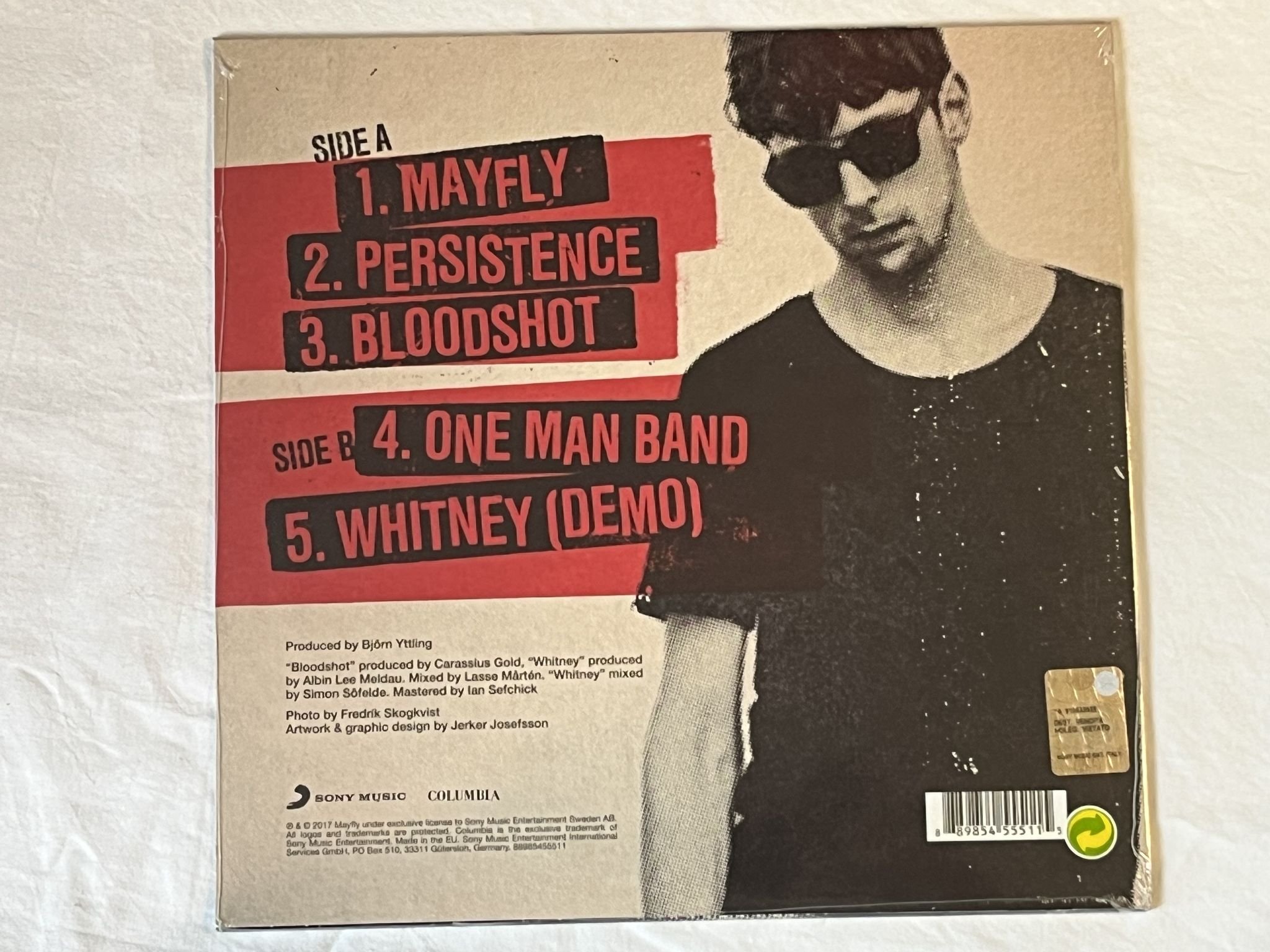 Omslagsbild för skivan ALBIN LEE MELDAU Bloodshot EP 10" 2017 COLUMBIA 88985455511 ** STILL SEALED **