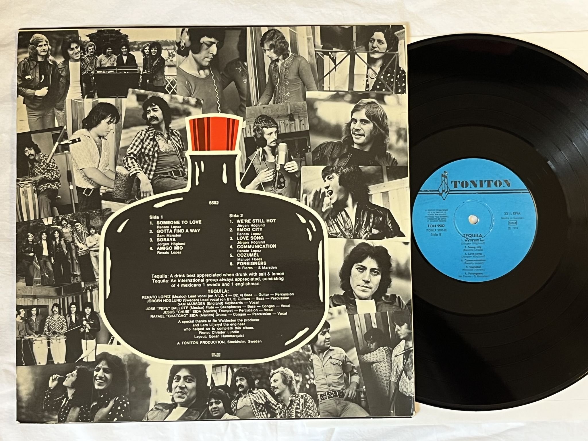 Omslagsbild för skivan TEQUILA power LP -74 Swe TONITON TON 5502 *** LATIN JAZZ FUSION ***