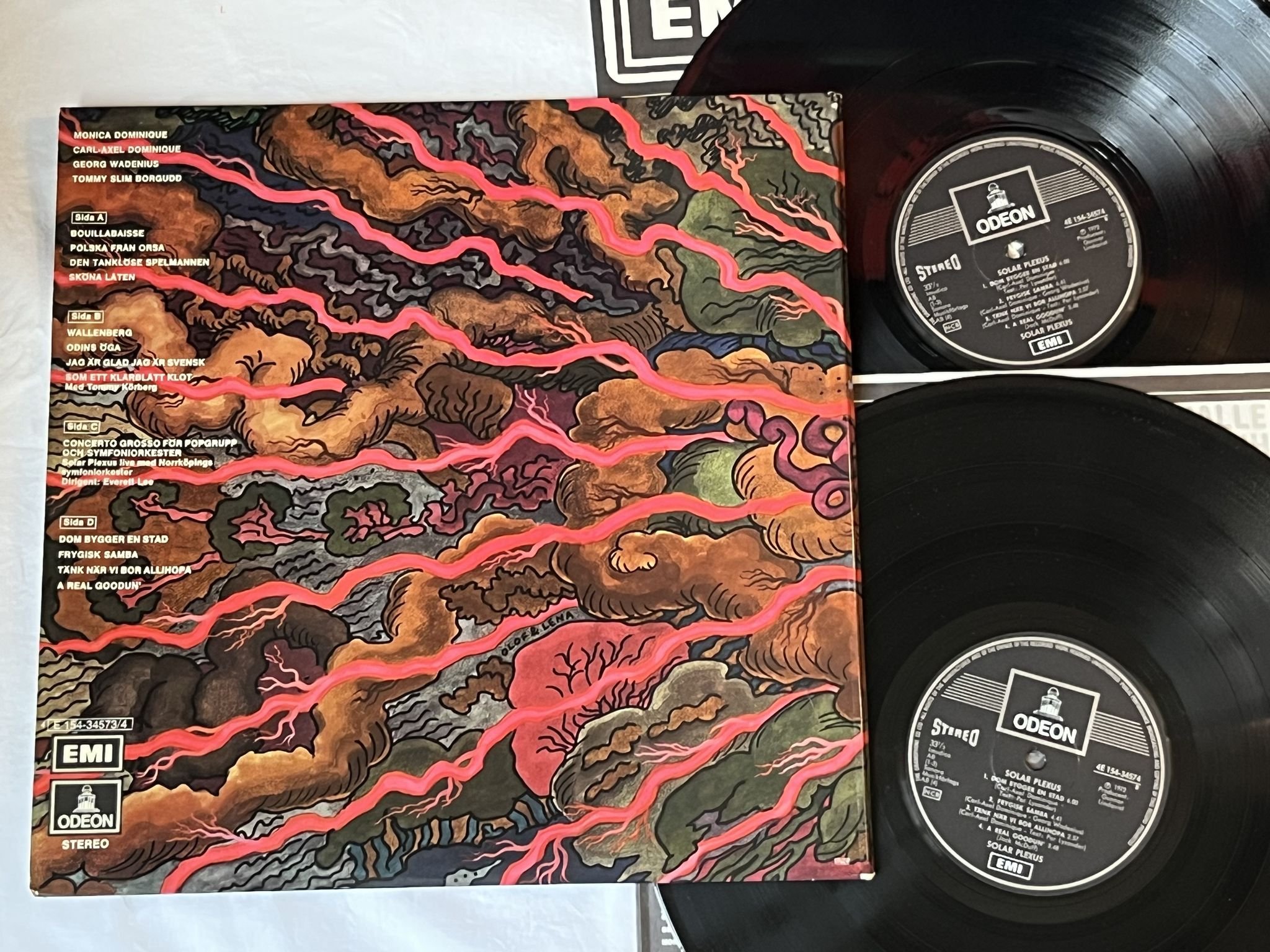 Omslagsbild för skivan SOLAR PLEXUS s/t 2xLP -72 Swe ODEON 4E 154-34573/4 ** JAZZ PROG **