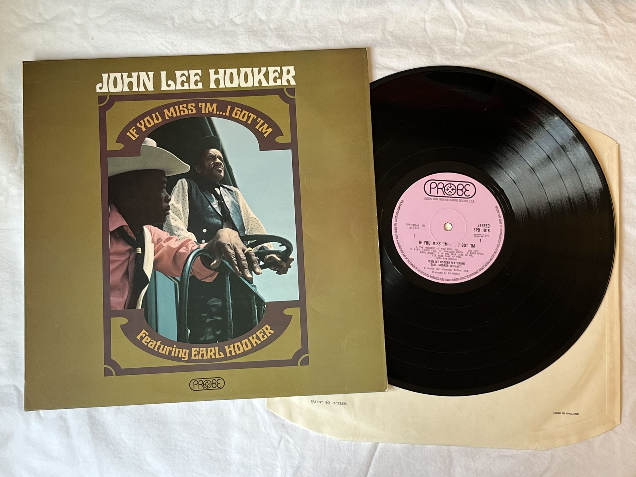 Omslagsbild för skivan JOHN LEE HOOKER If You Miss 'Im ... LP -70 UK PROBE SPB 1016