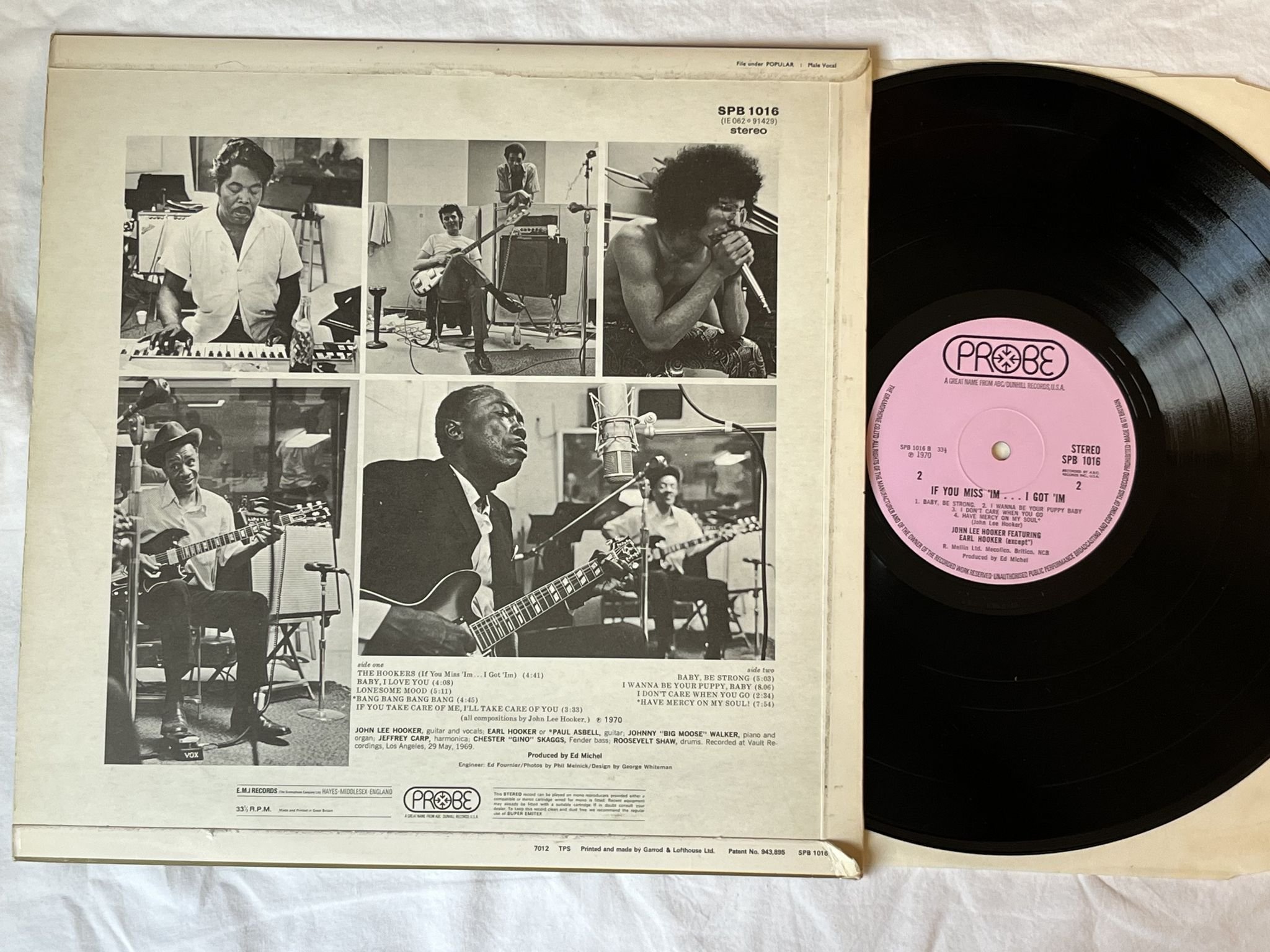 Omslagsbild för skivan JOHN LEE HOOKER If You Miss 'Im ... LP -70 UK PROBE SPB 1016