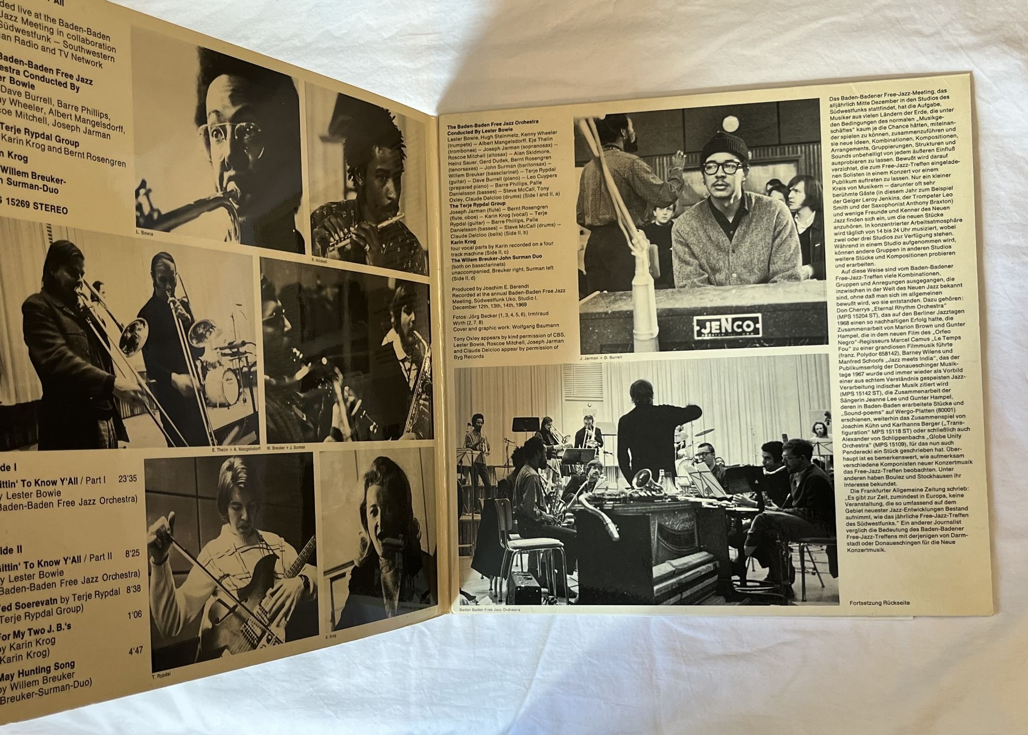 Omslagsbild för skivan V/A Gittin' To Know Y'All LP -70 Ger MPS 15269 ST *** Terje Rypdal ***