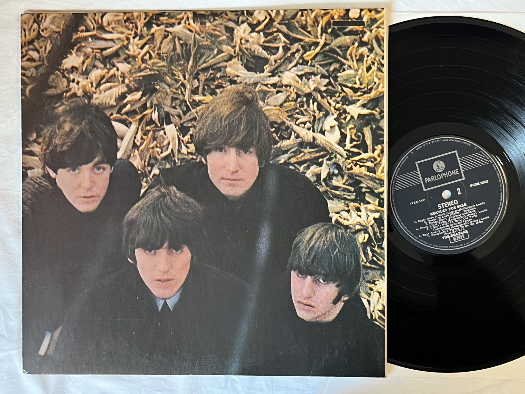 Omslagsbild för skivan THE BEATLES Beatles For Sale LP -78 New Zealand PARLOPHONE PCSM 3062 *** RARE **