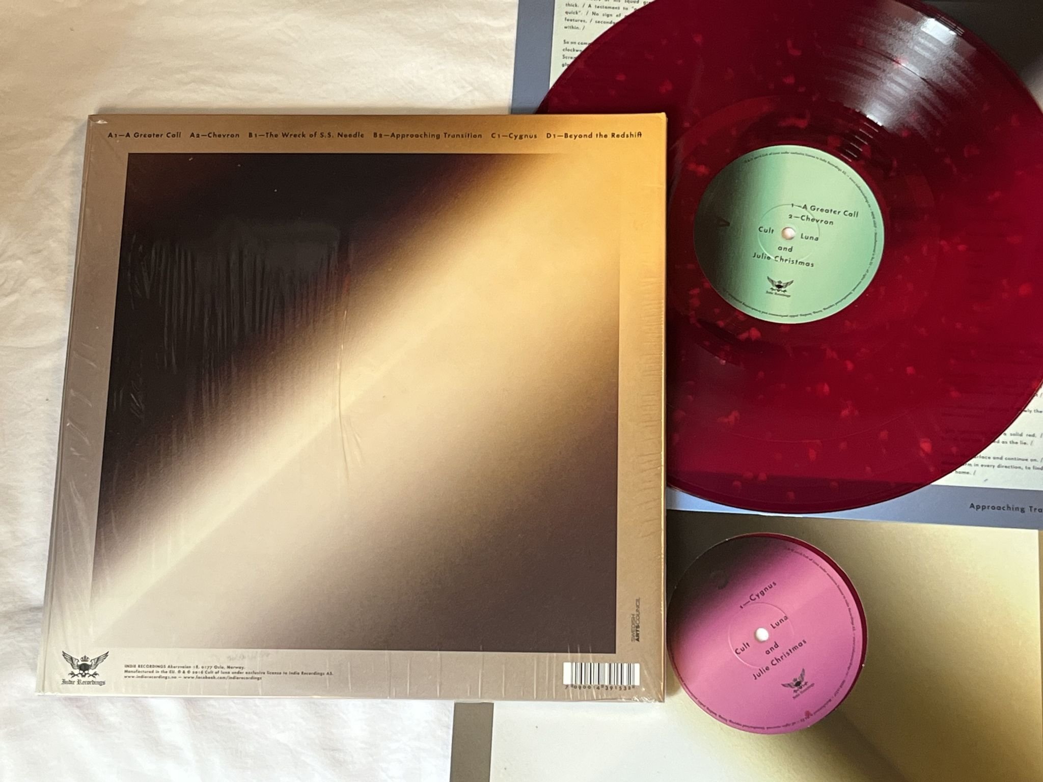 Omslagsbild för skivan CULT OF LUNA & Julie Christmas – Mariner 2xLP 2016 INDIE RECORDINGS INDIE168LP