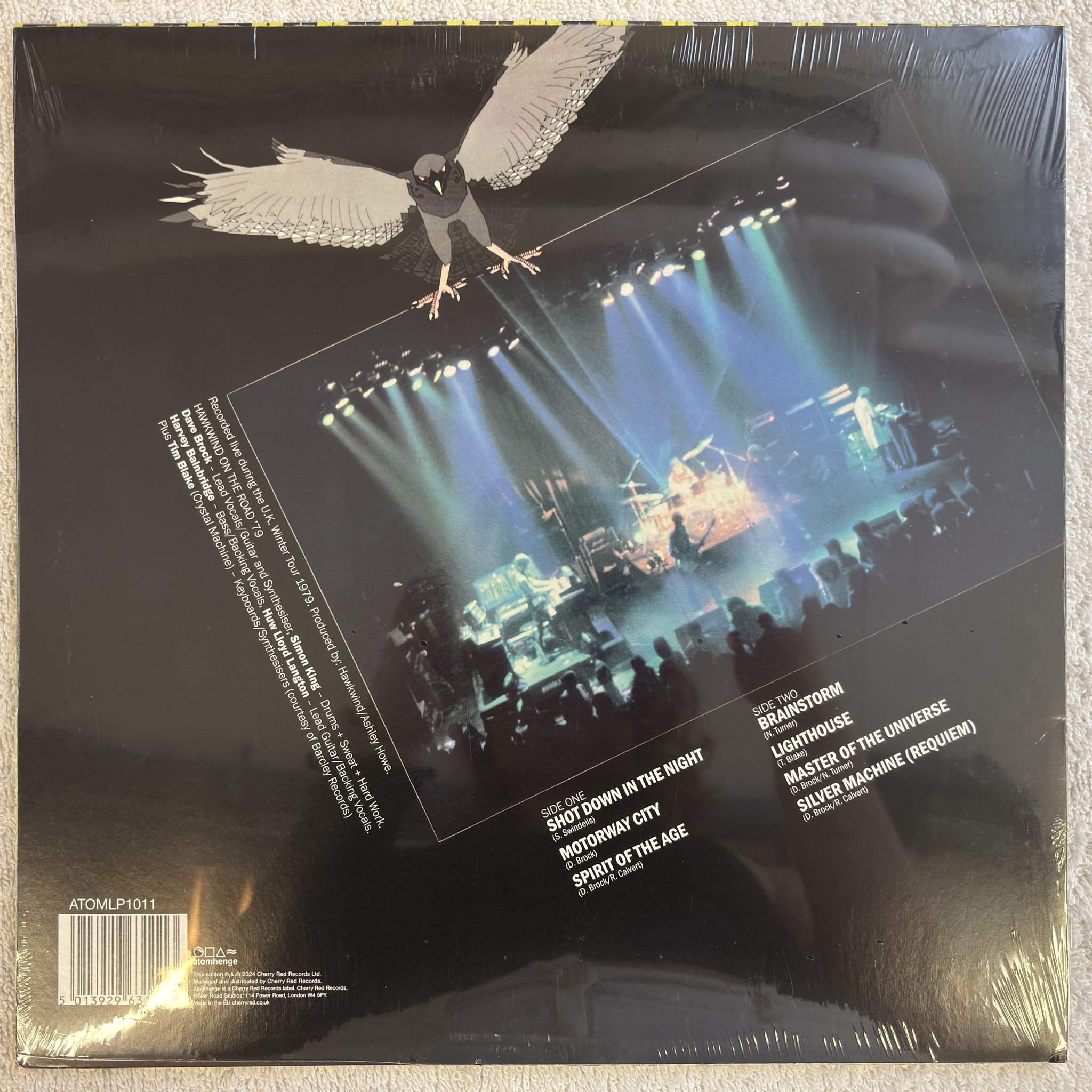 Omslagsbild för skivan HAWKIND Live seventy nine LP - 2024 ATOMLP1011