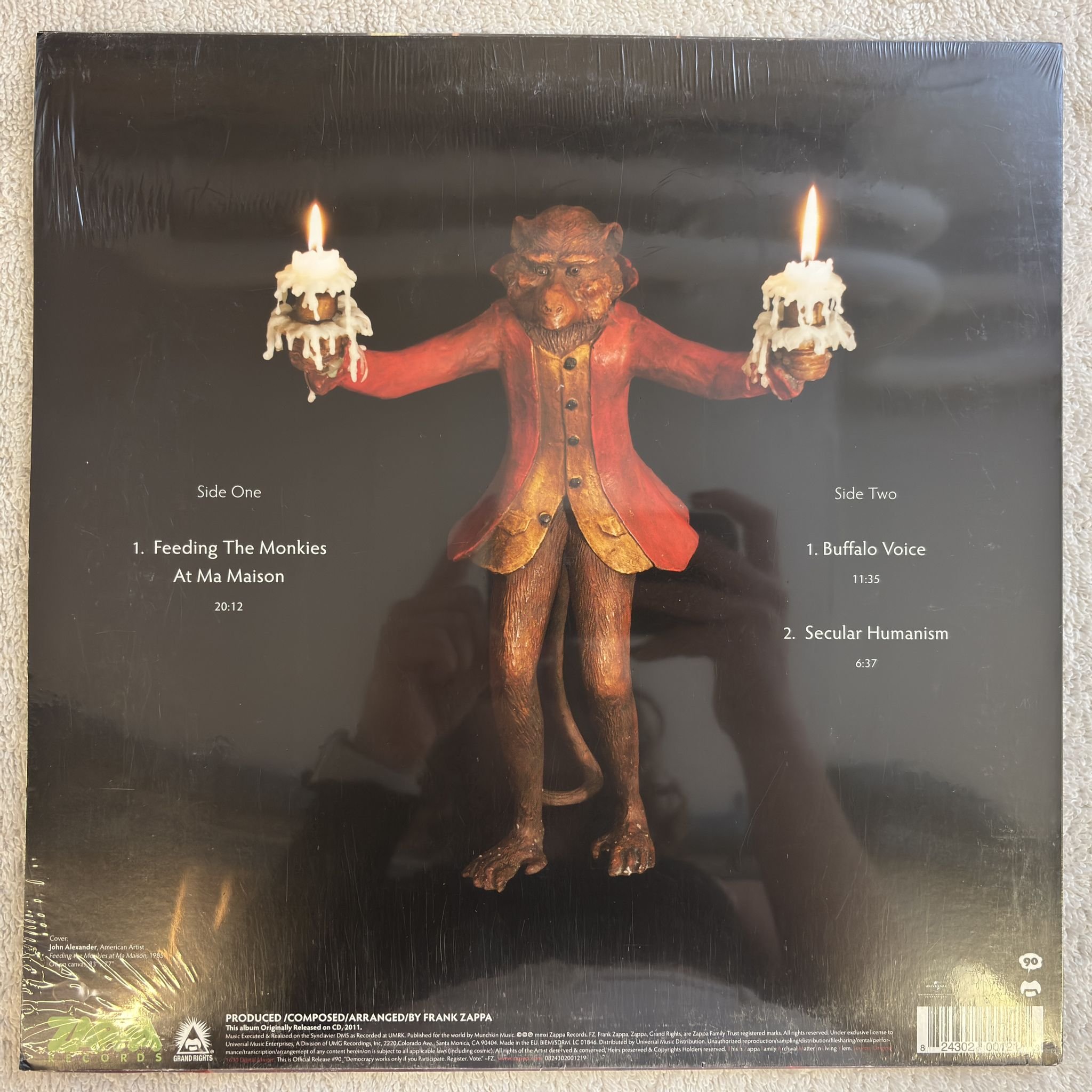 Omslagsbild för skivan ZAPPA Feeding The Monkies At Ma Maison LP - 2015 0824302001219