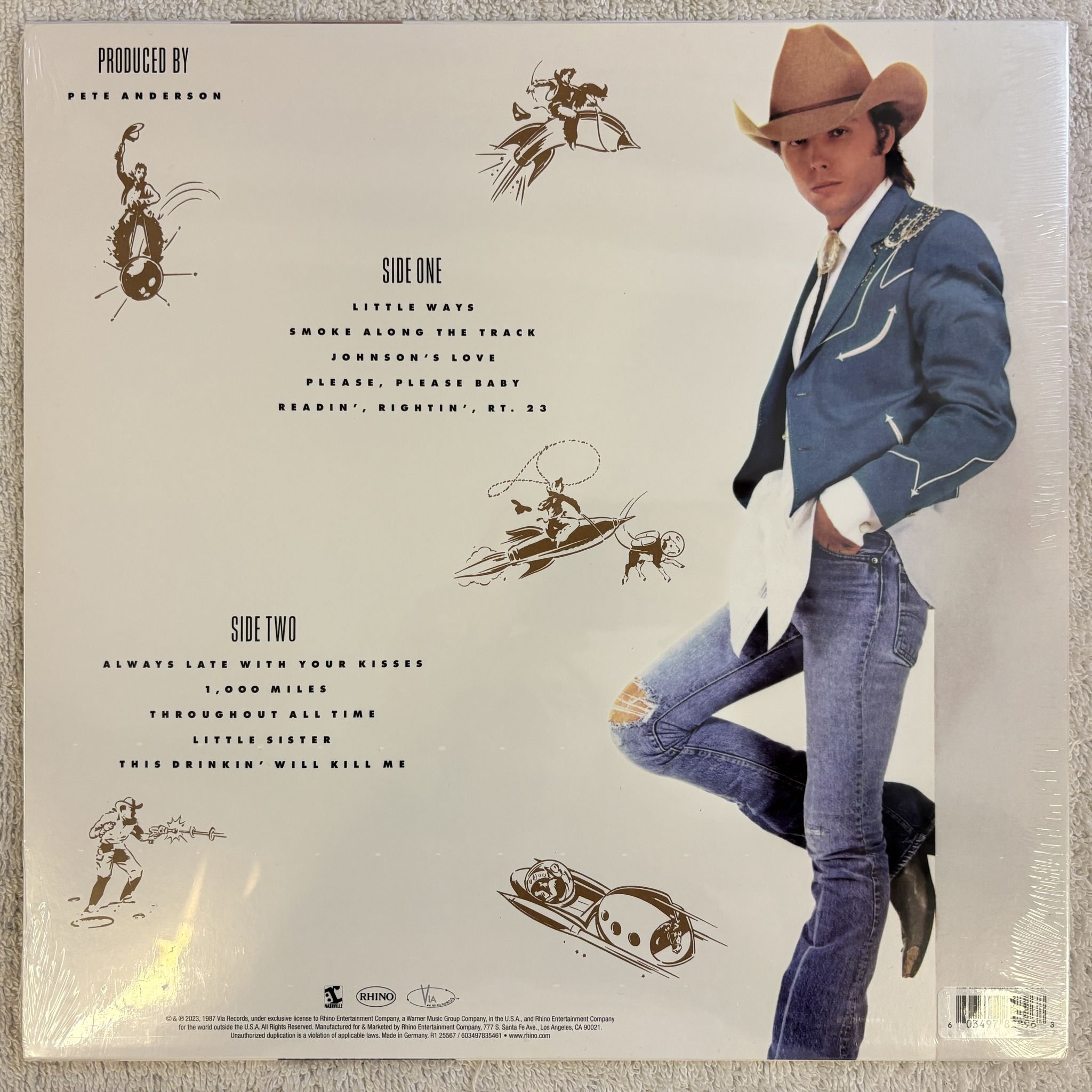 Omslagsbild för skivan DWIGHT YAOKAM hillbilly deluxe LP - 2023 RCV1 25587