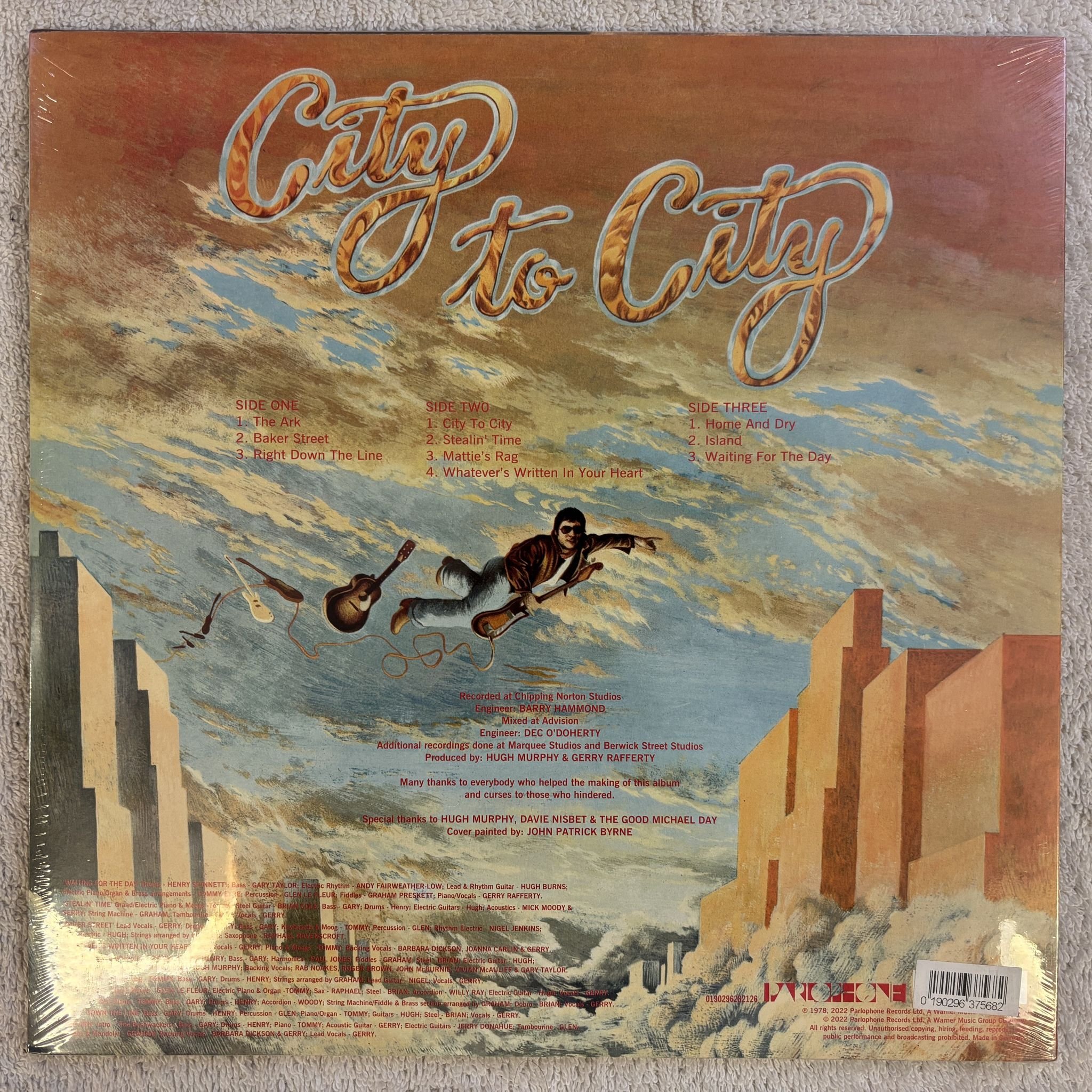 Omslagsbild för skivan GERRY RAFFERTY city to city LP - 2023 0190296282126