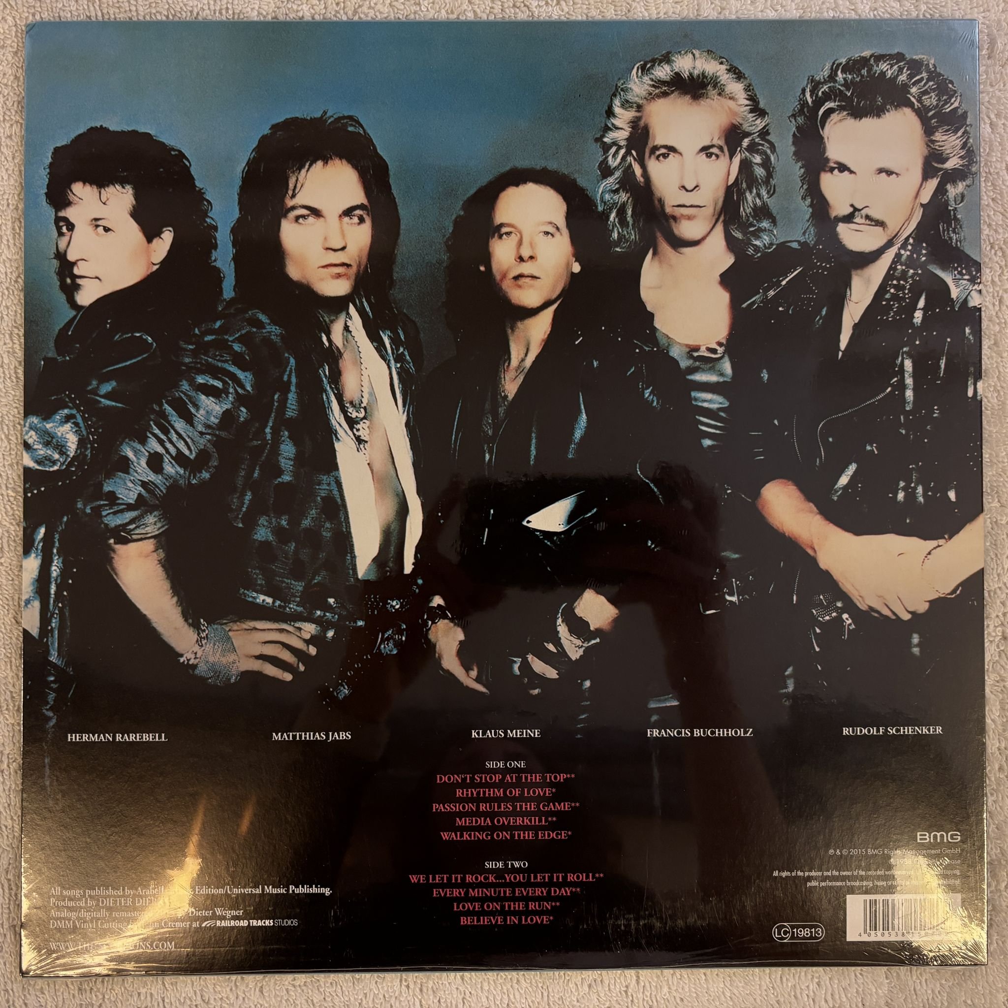 Omslagsbild för skivan SCORPIONS Savage Amusement LP- 2015 BMG – 538150201