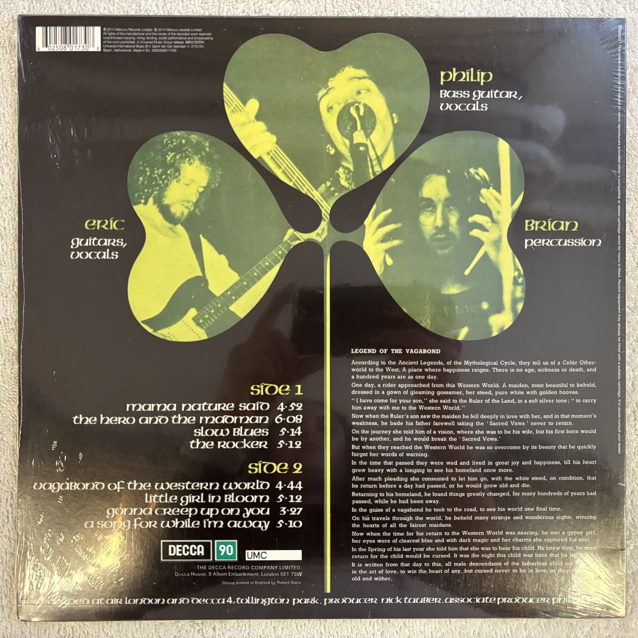 Omslagsbild för skivan THIN LIZZY Vagabonds Of The Western World LP- 2023 Decca – 5587529