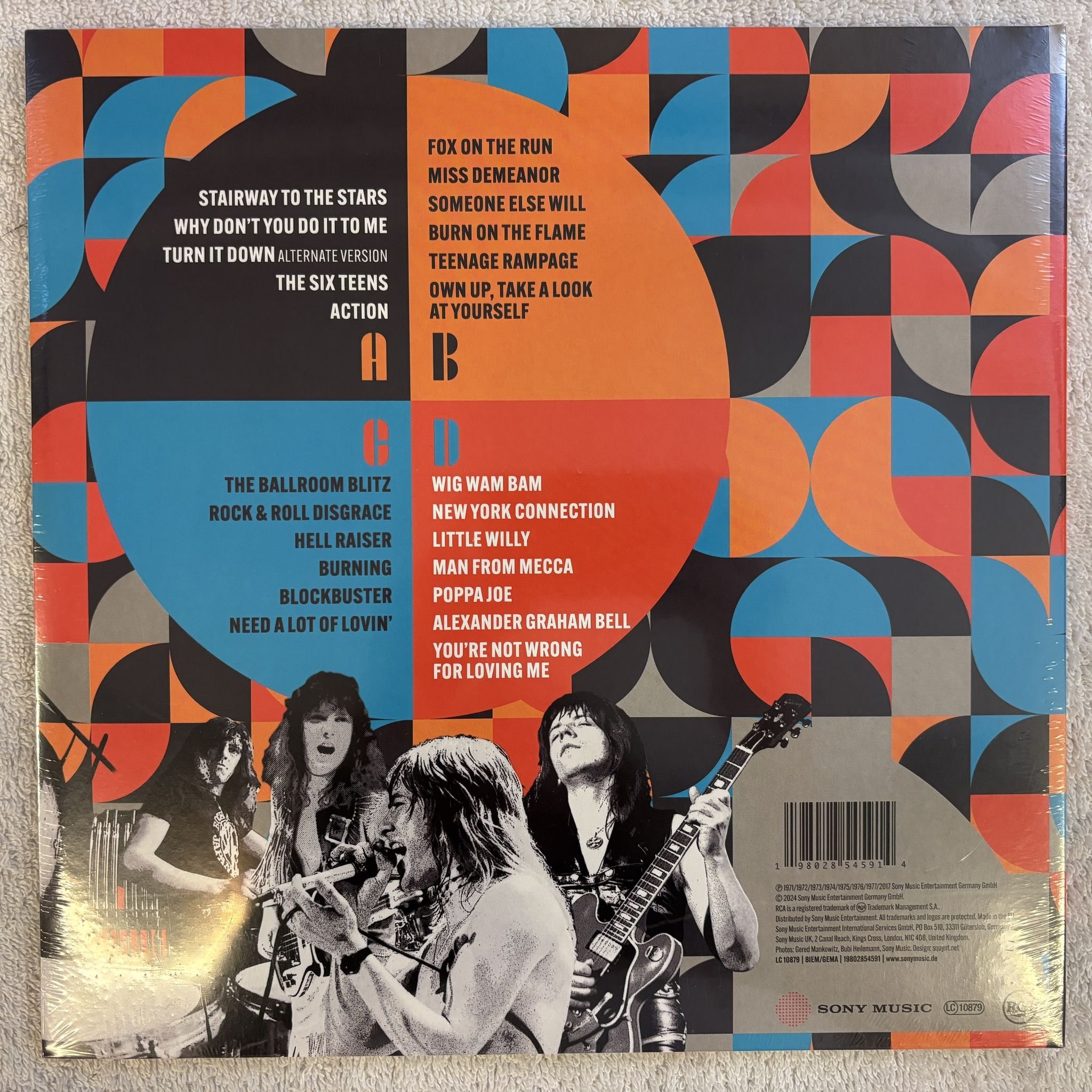 Omslagsbild för skivan SWEET The Lost Singles 2xLP- 2024 Sony Music – 19802854591