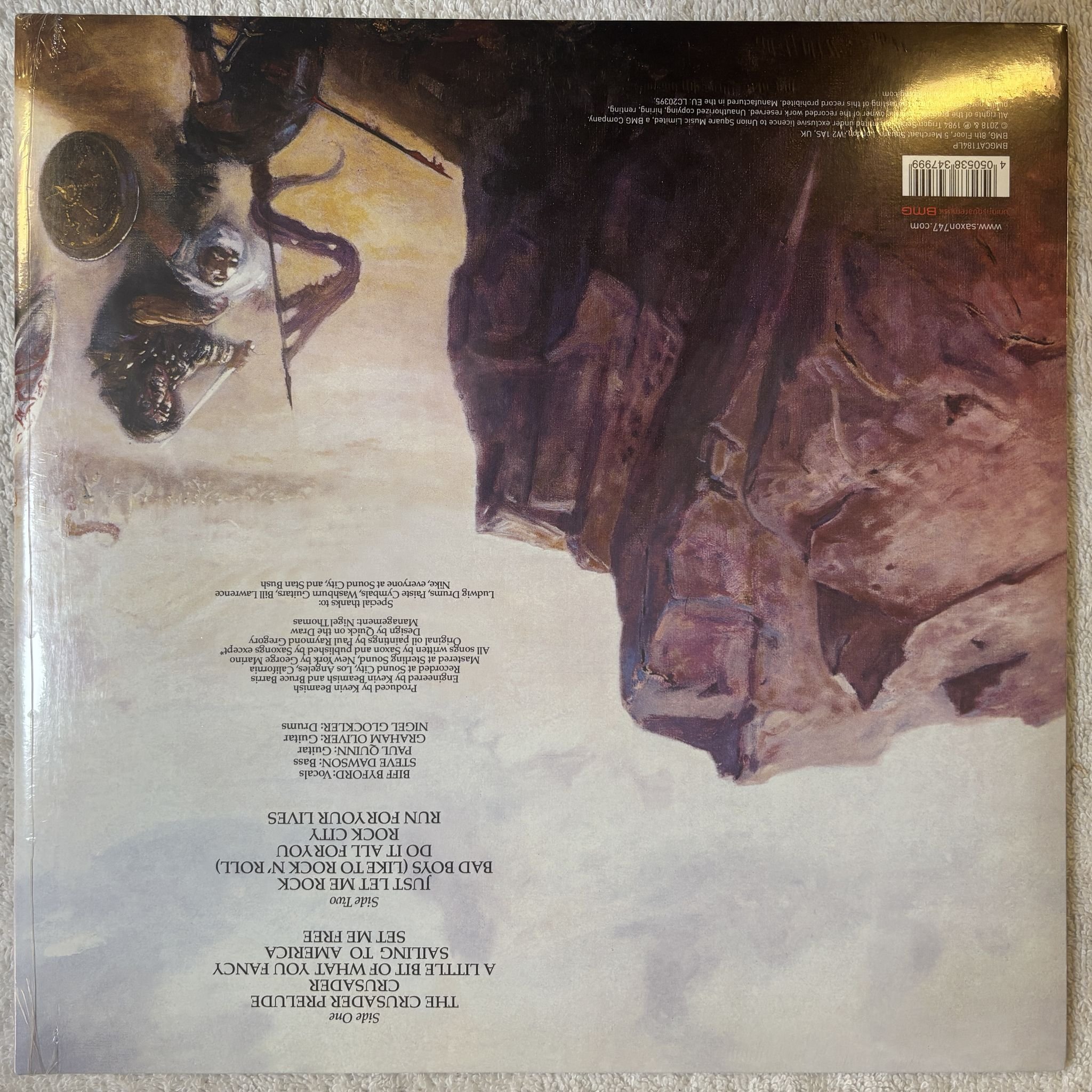 Omslagsbild för skivan SAXON Crusander LP- 2018 BMG – BMGCAT184LP