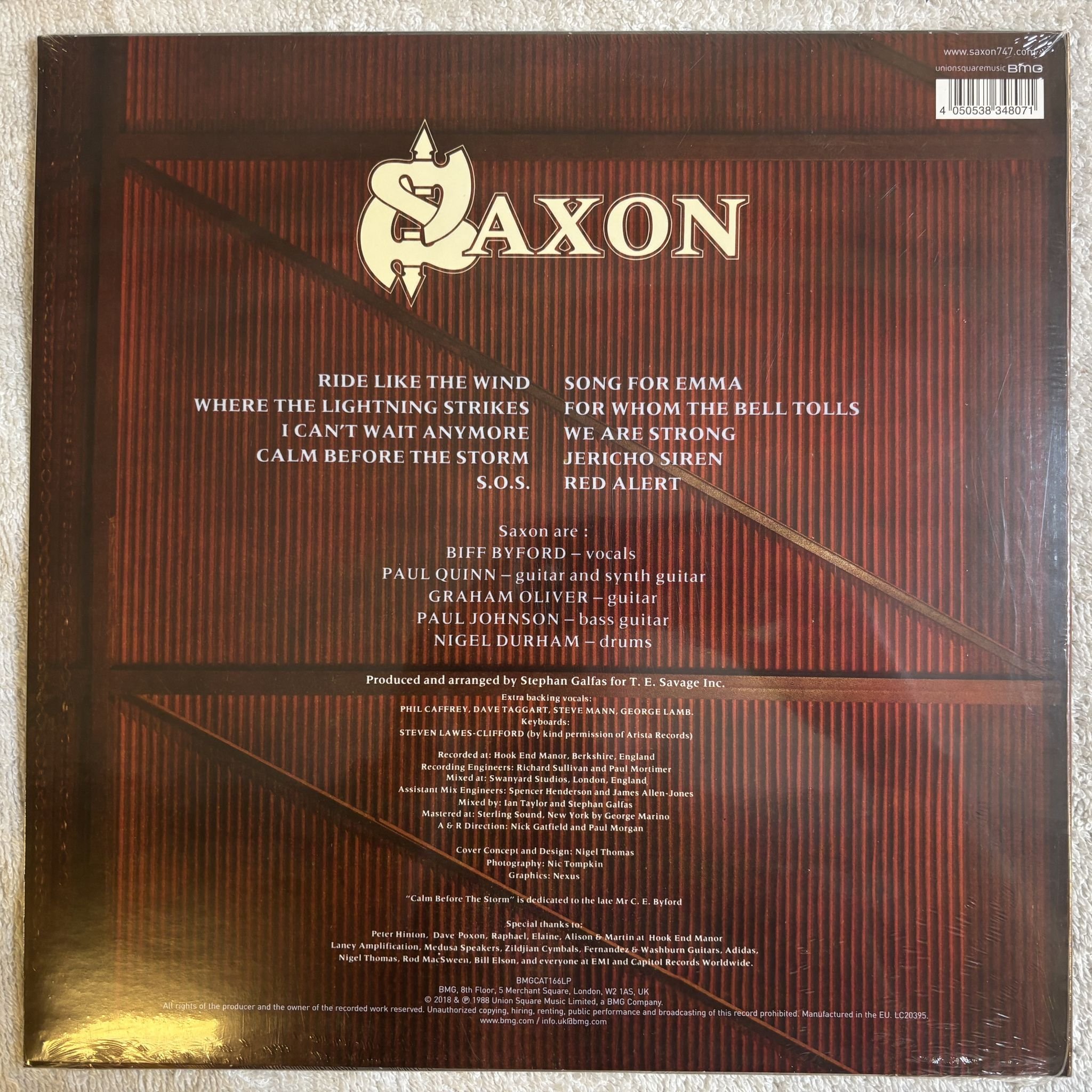 Omslagsbild för skivan SAXON Destiny LP- 2018 BMG BMGCAT166LP