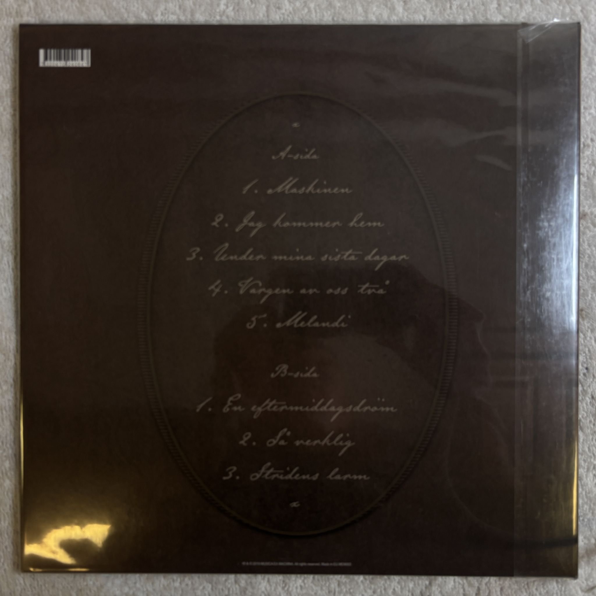 Omslagsbild för skivan PRINS SVART Inte Här För Att Stanna LP- 2019 Musica Ex Machina MEM003