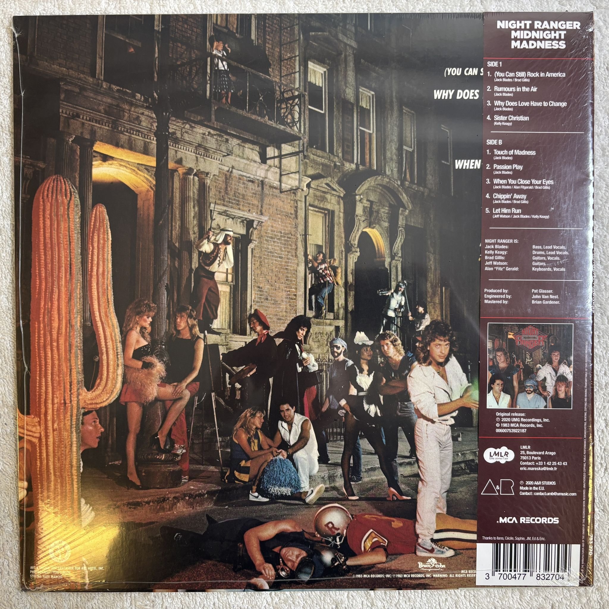 Omslagsbild för skivan NIGHT RANGER Midnight Madness LP- 2020 MCA Records MCA-5456