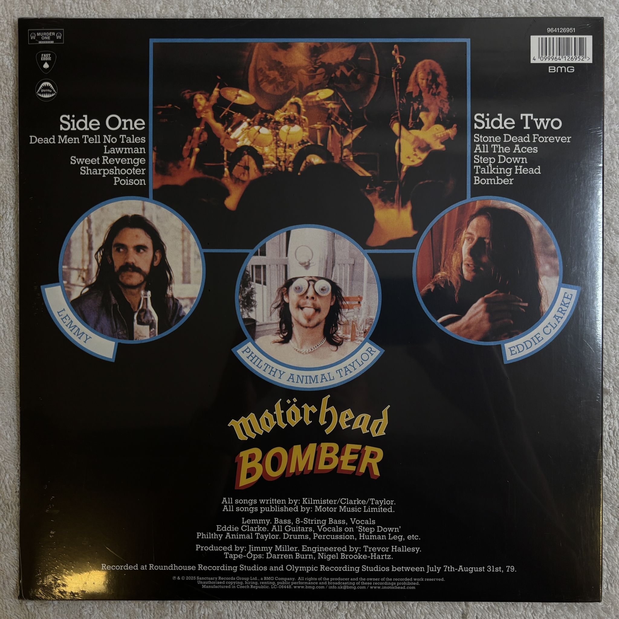 Omslagsbild för skivan MOTÖRHEAD Bomber LP- 2025 BMG 964126951